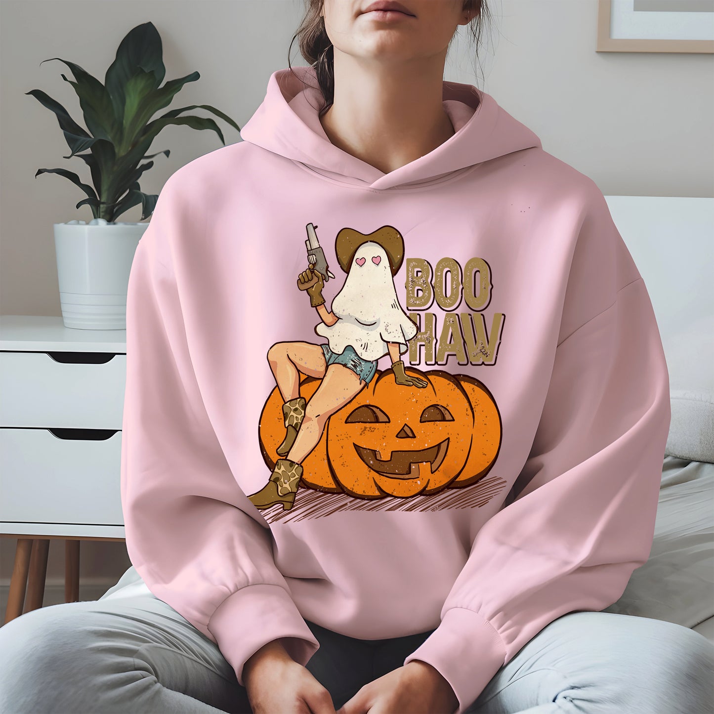 Boo Haw Halloween Cowgirl Tee