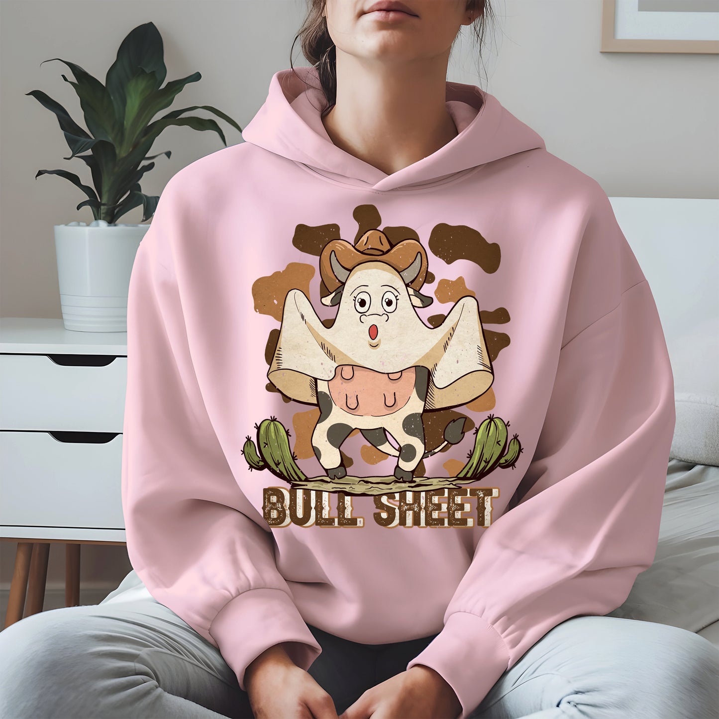 Bull Sheet Funny Ghost Cow Tee