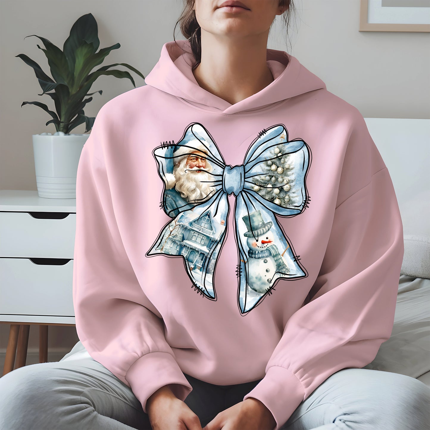 Snowman Coquette Christmas Bow Shirt