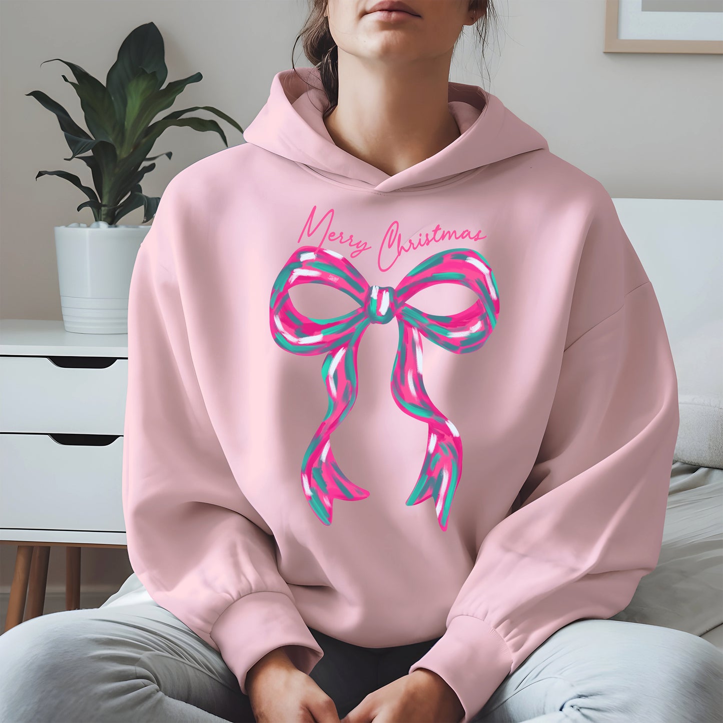Merry Christmas Coquette Bow Shirt