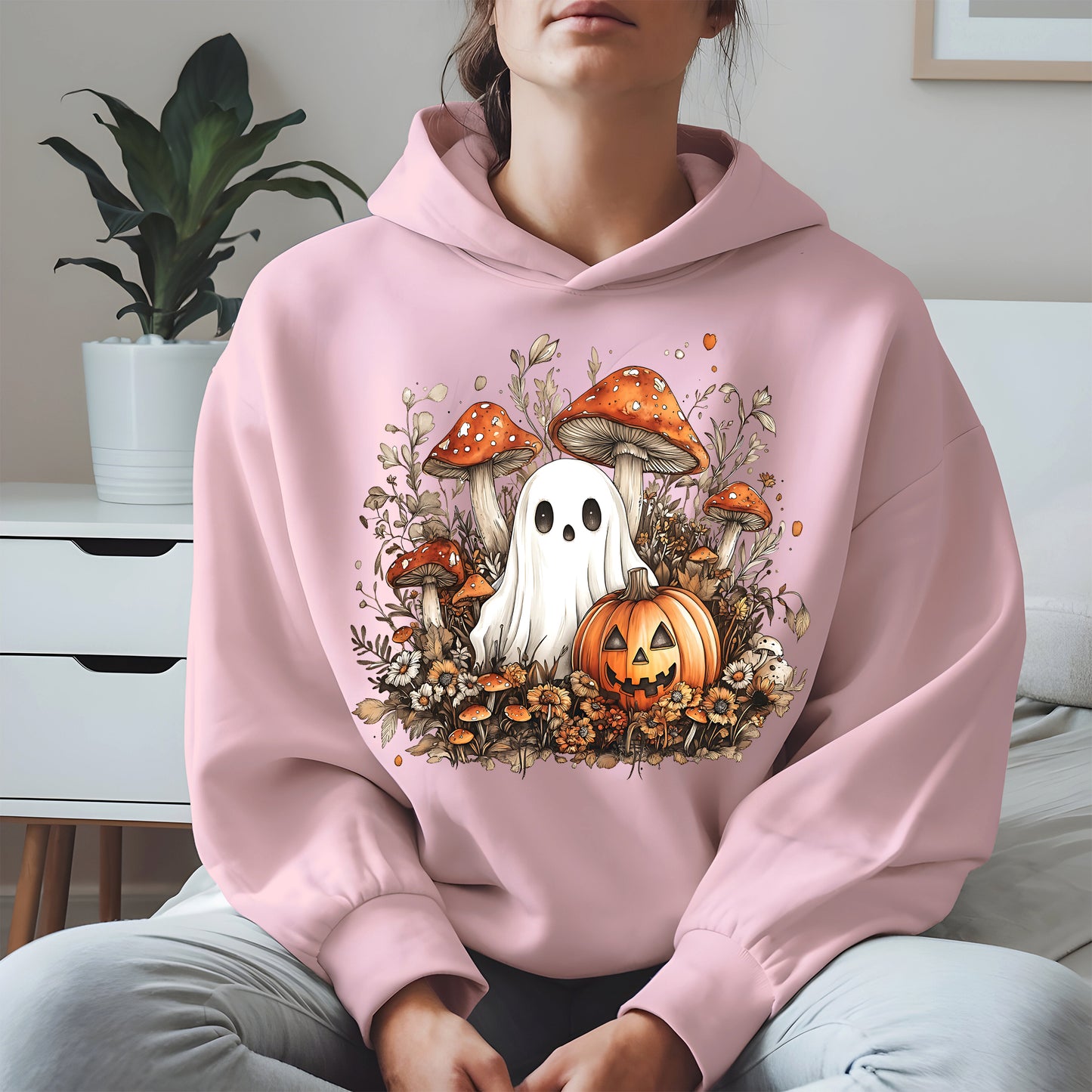 Floral Cute Ghost halloween shirt