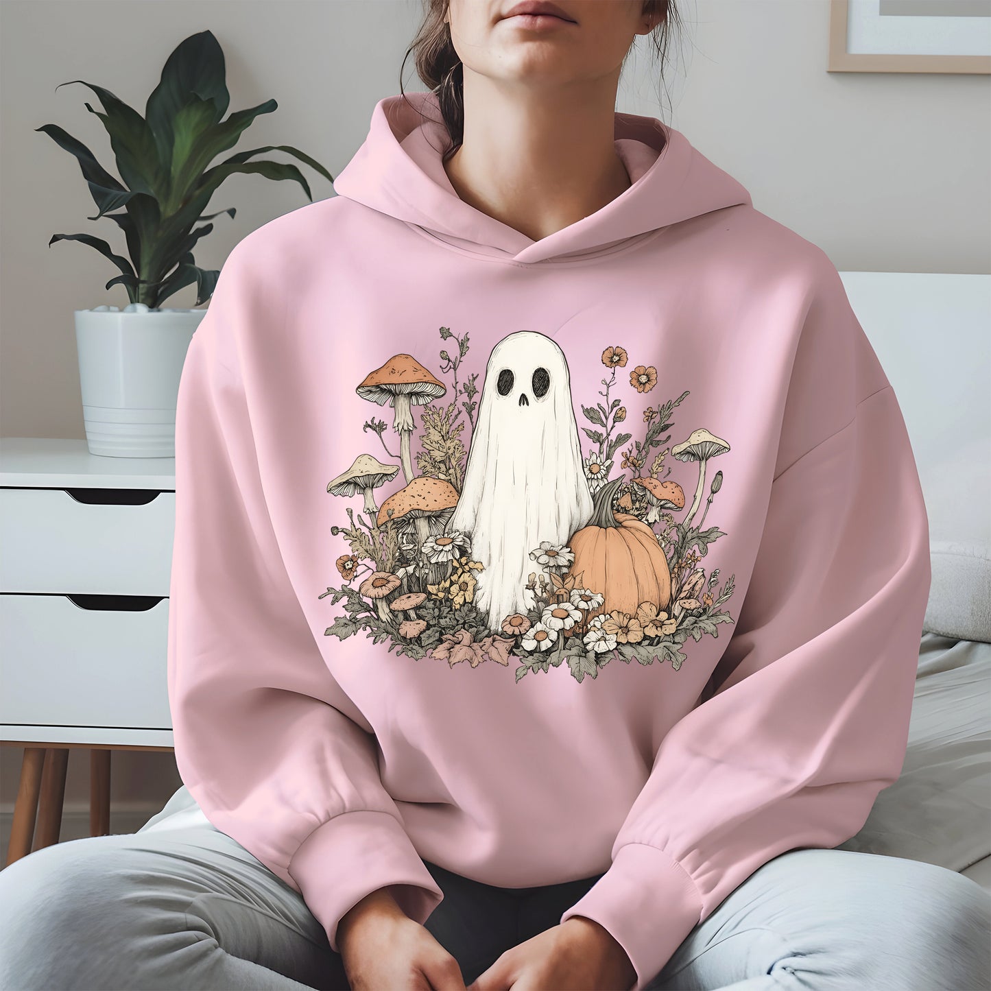 Retro Floral Ghost halloween shirt