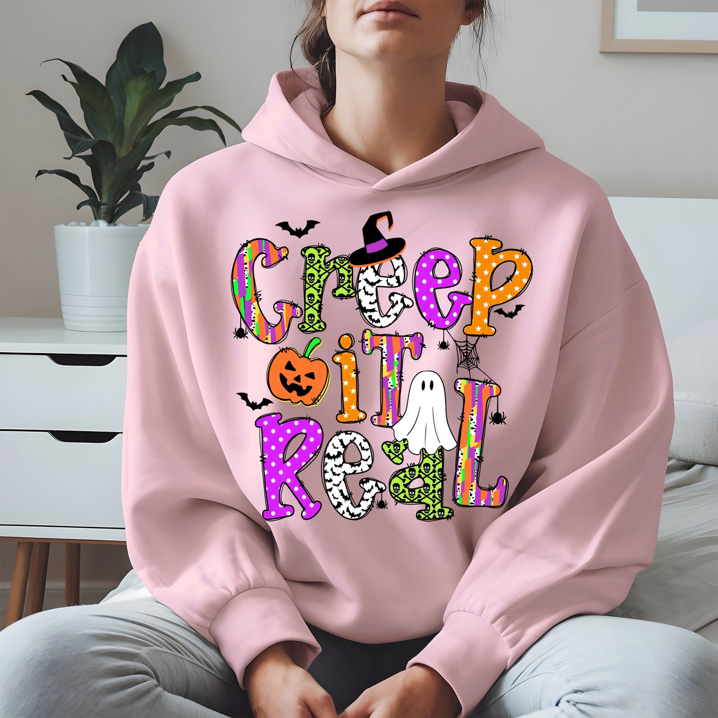 Creep It Real Doodle halloween shirt