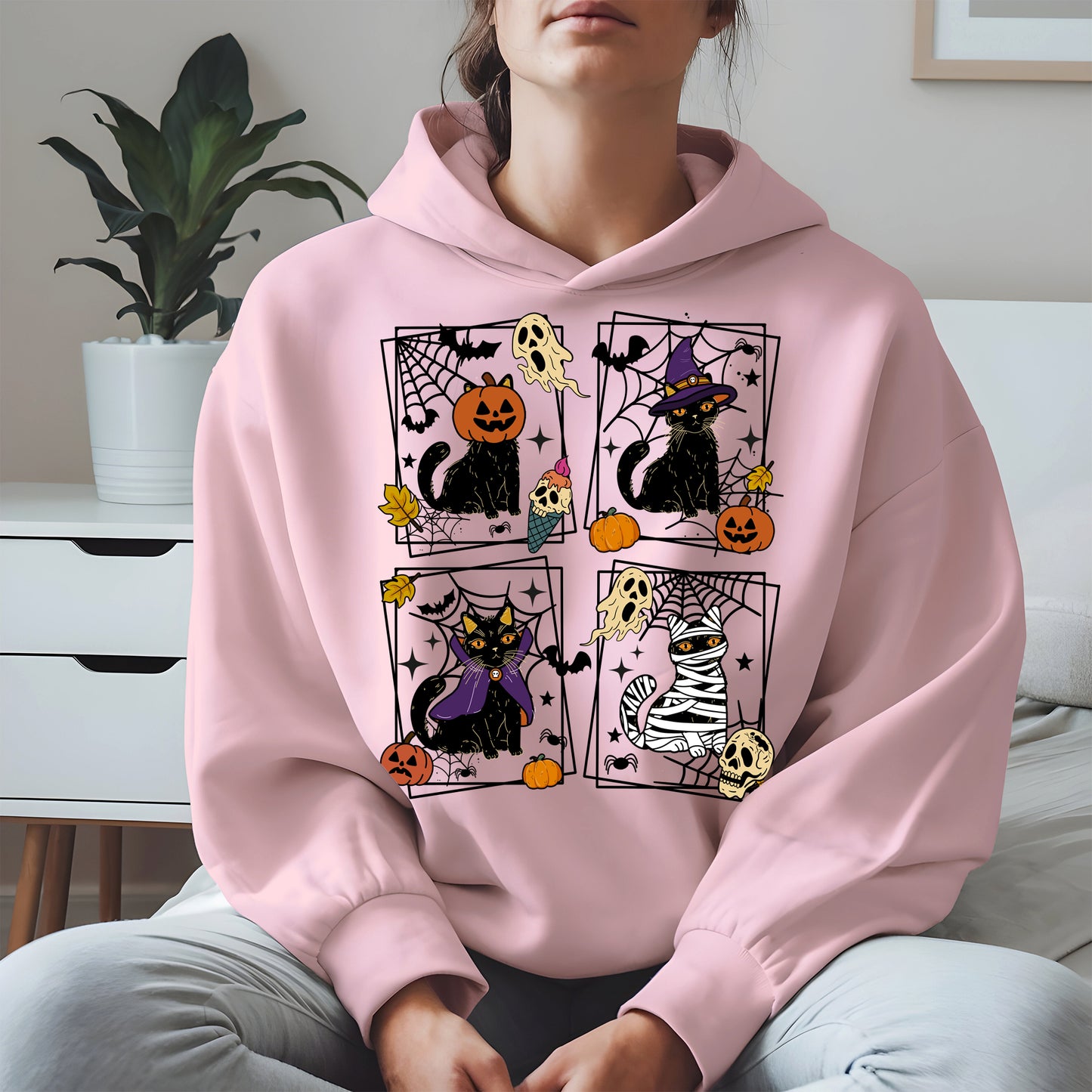 Black Cat Halloween shirt and hoodie