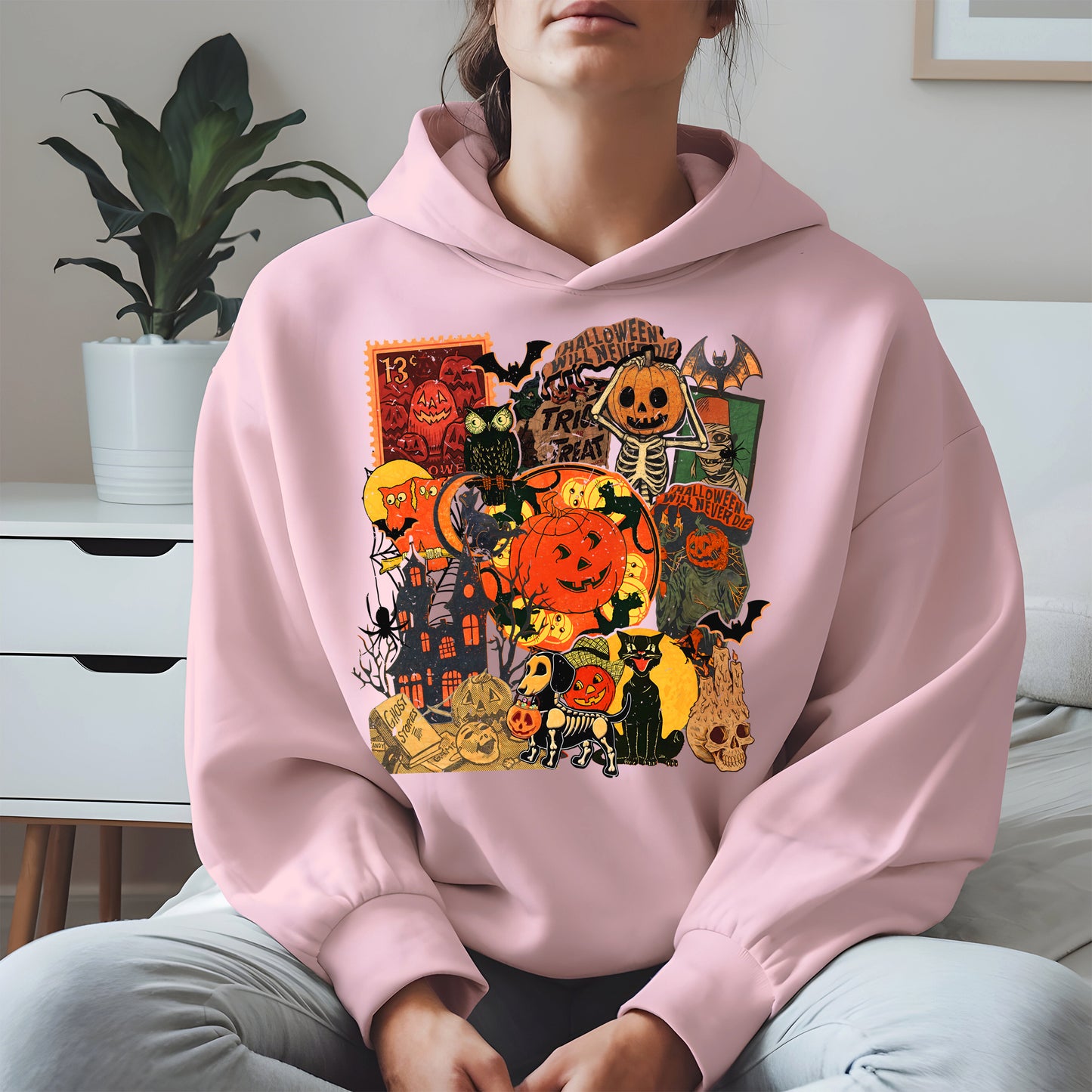 Collage Halloween shirt and hoodie