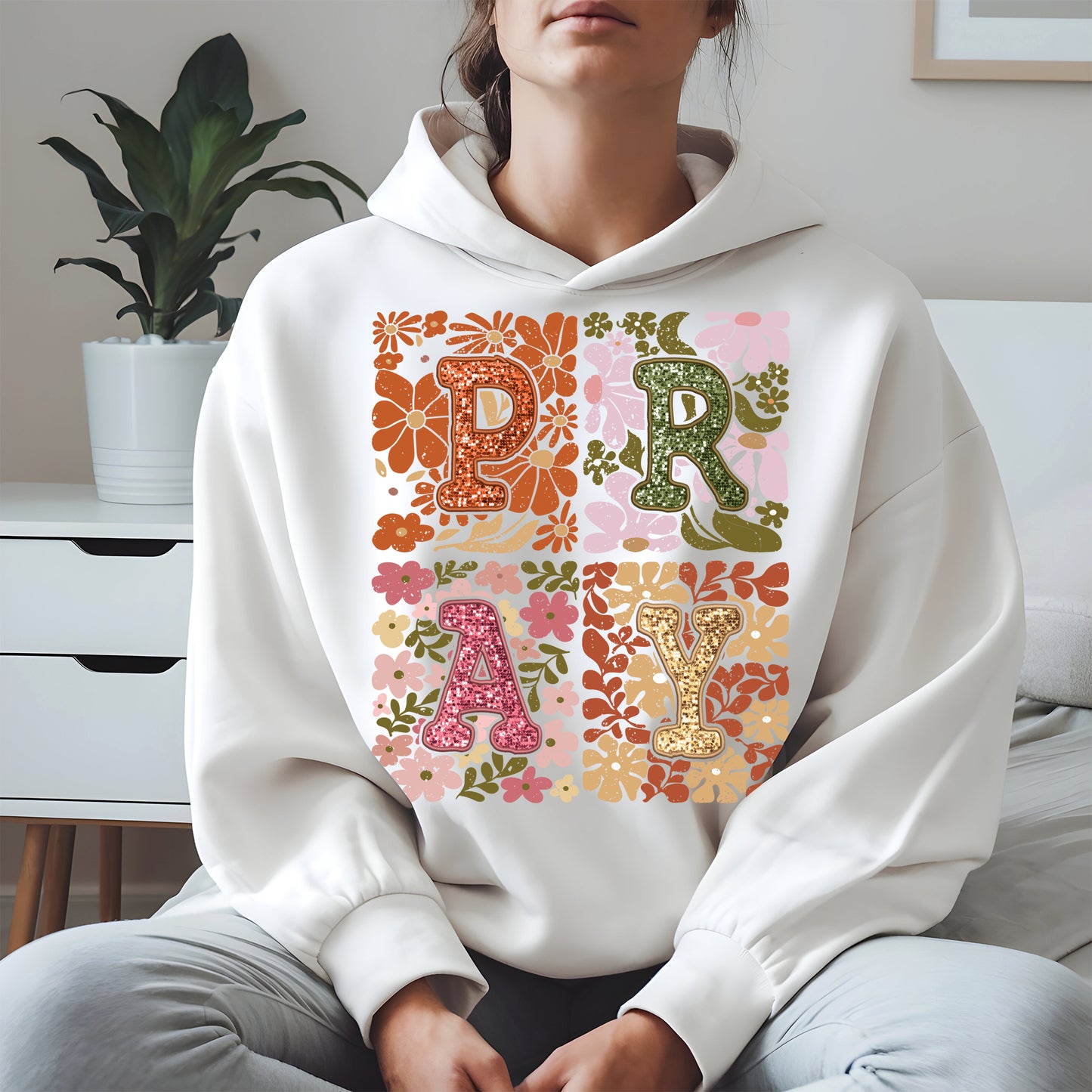 Retro Floral Faith Fall Christian Shirt