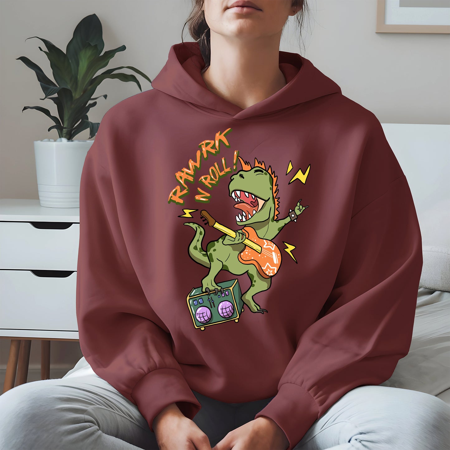 Rawrk N Roll Dinosaur Shirt