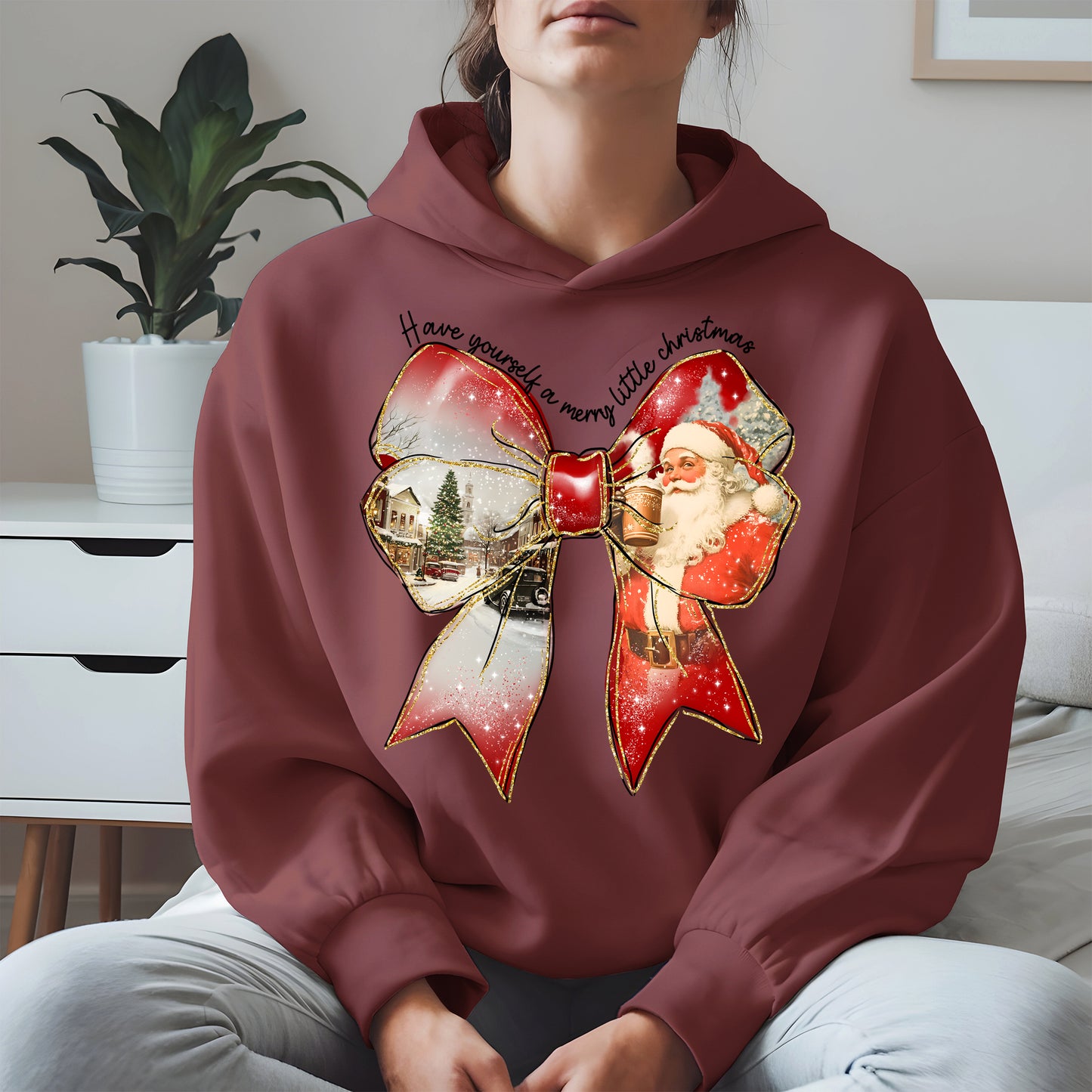 Small Town Christmas Santa Holiday Shirt
