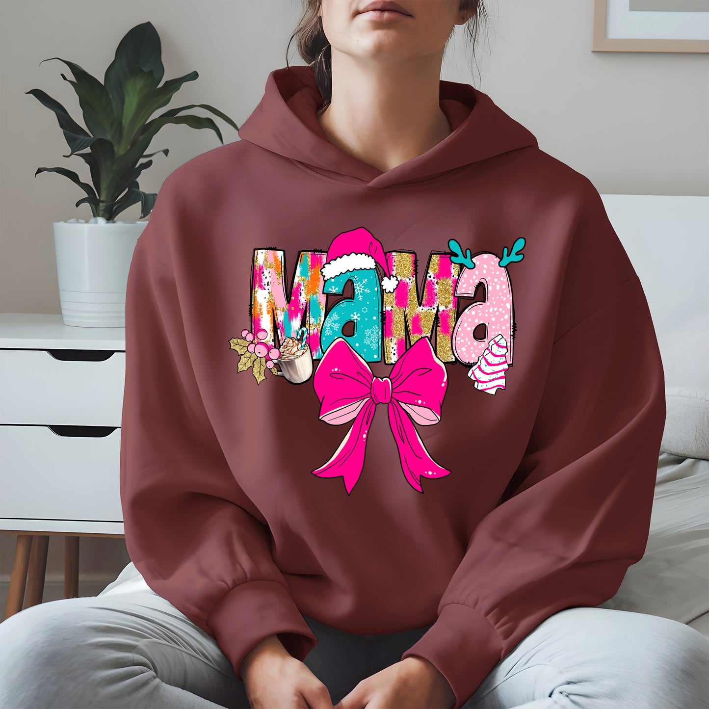 Merry Christmas Mama Shirt Cute Holiday Gift