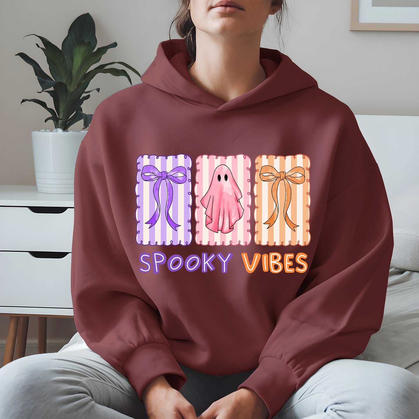 Spooky Vibes Shirt Hoodie Sweatshirt for Halloween and Fall Looks