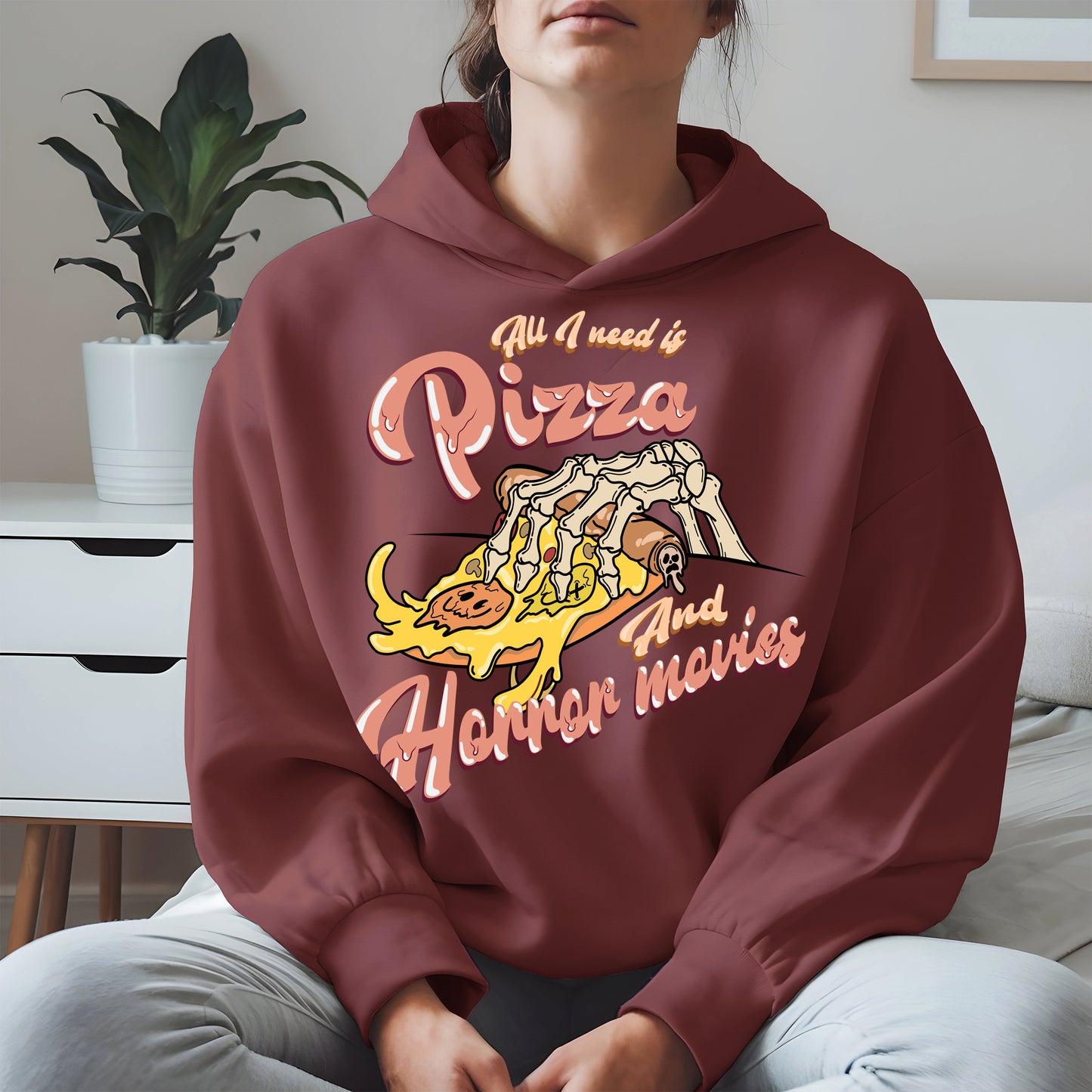 All I Need Is Pizza And Horror Movies Shirt