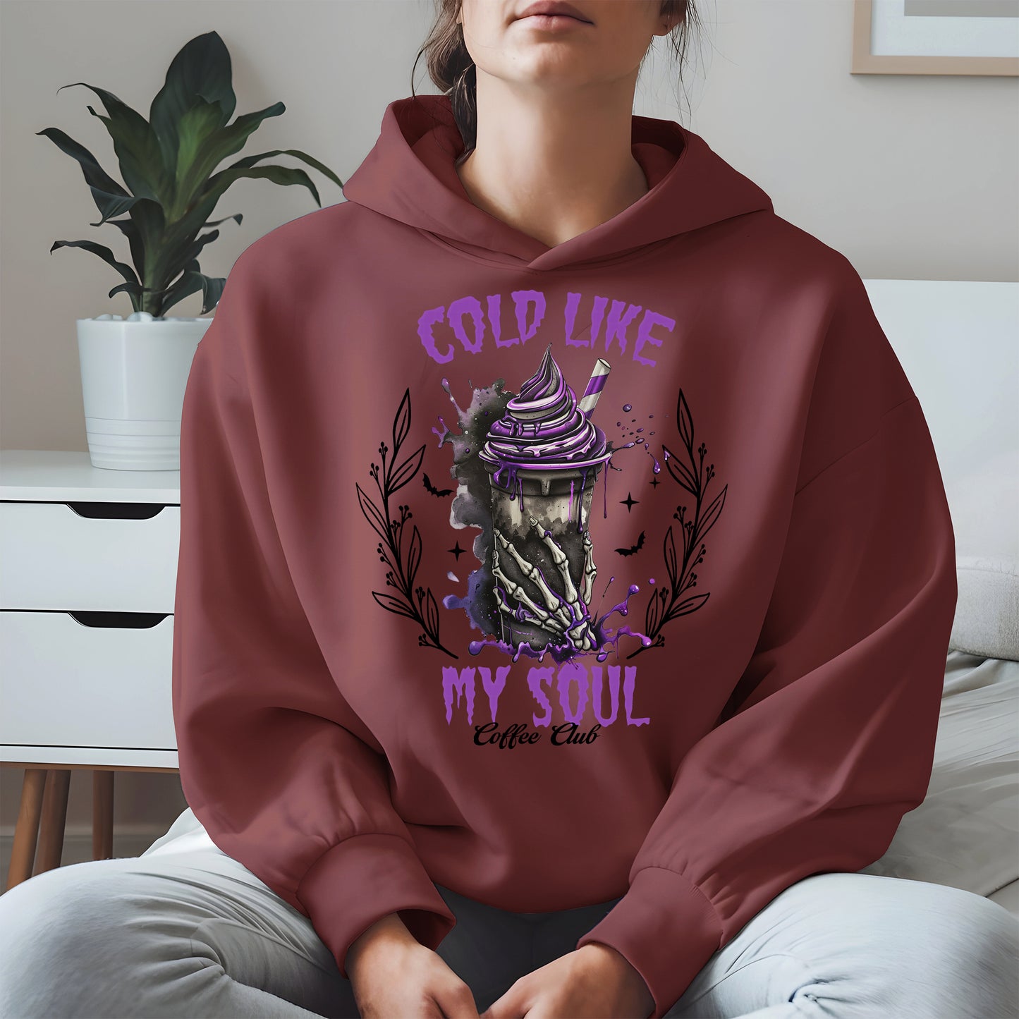 Cold Like My Soul Skeleton Drink Halloween Shirt