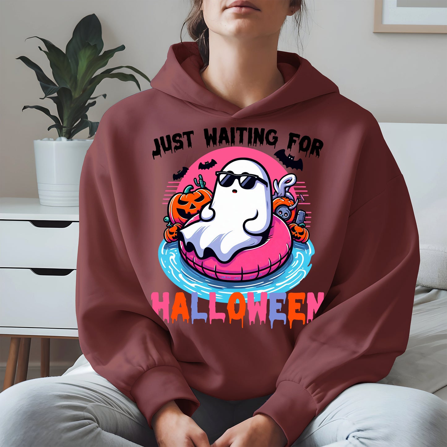 Chill Ghost Halloween Pool Float Shirt
