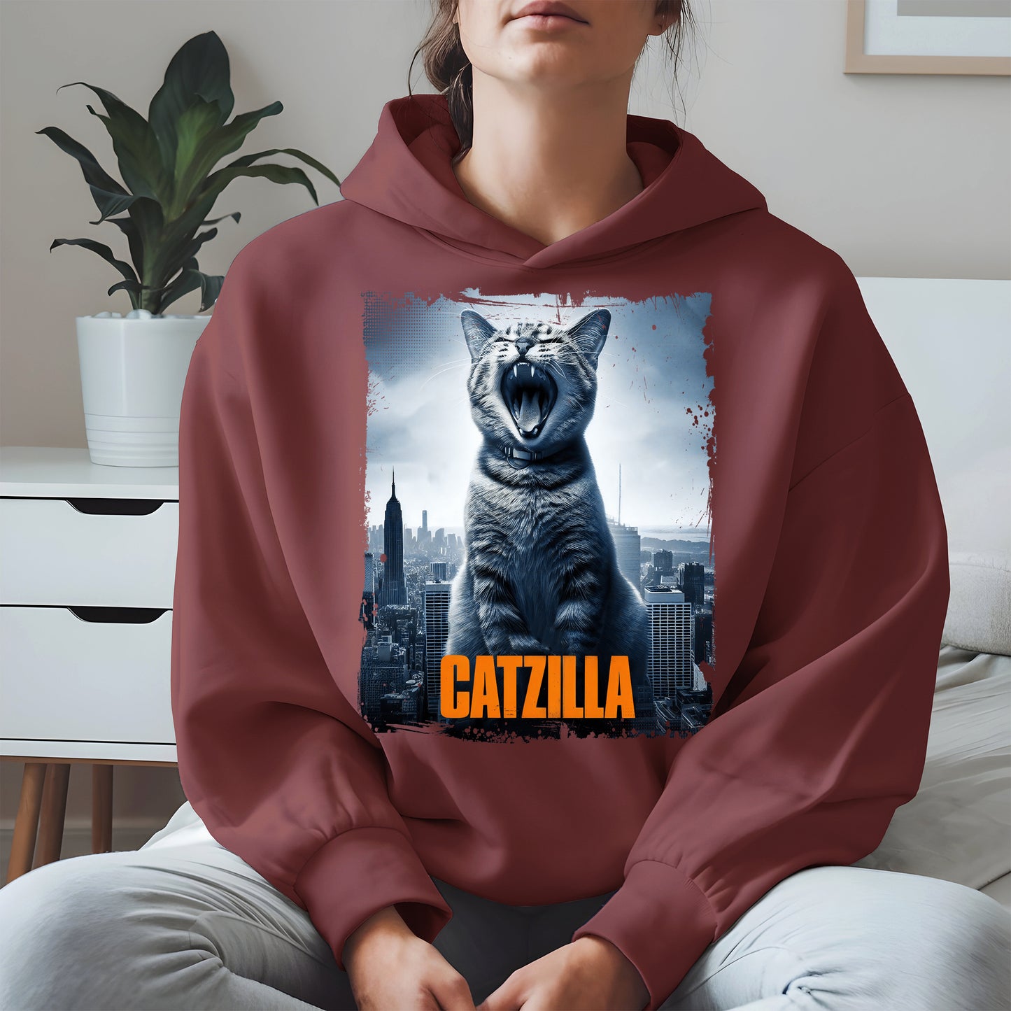 Catzilla Funny Cat Shirt Hoodie Sweatshirt