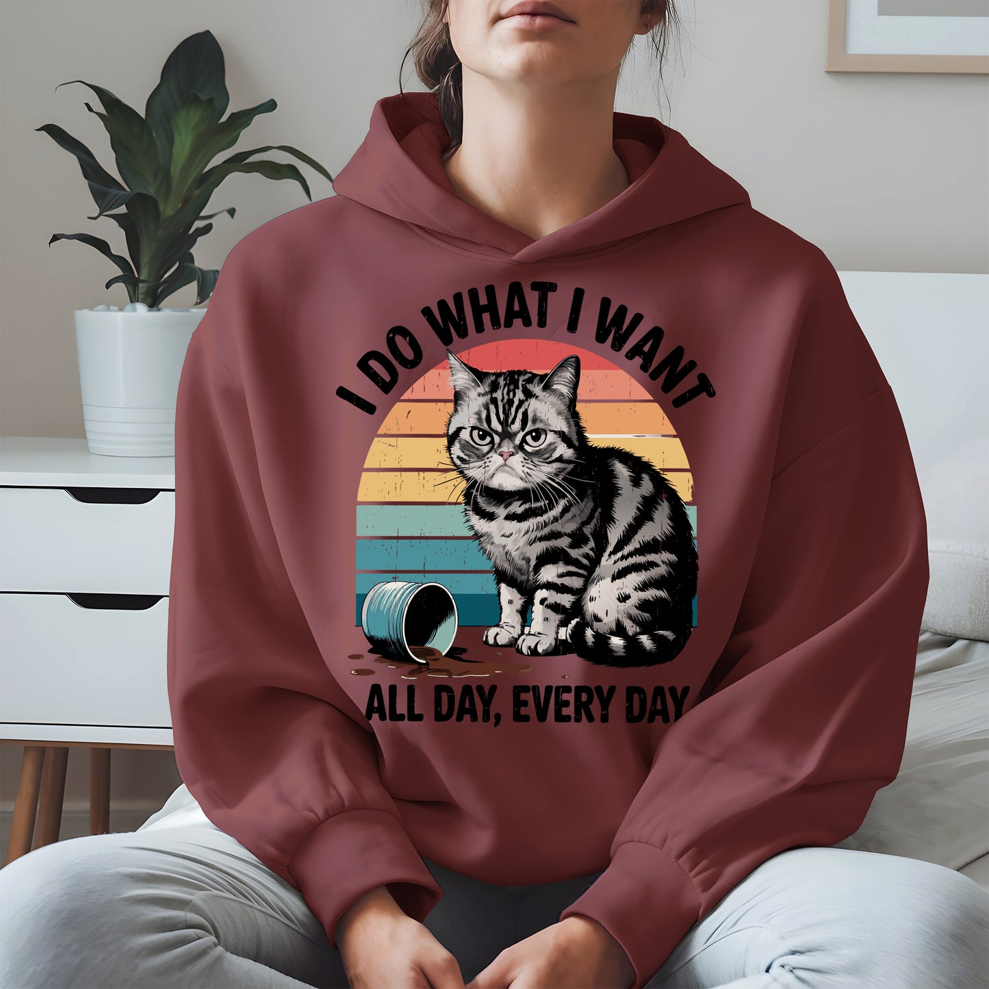 I Do What I Want Angry Cat Shirt Hoodie Sweatshirt