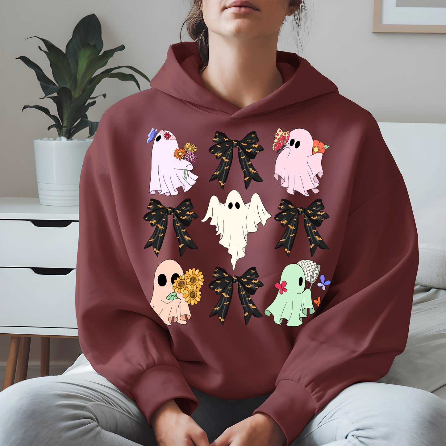 Cute Ghost and Bow Halloween Shirt