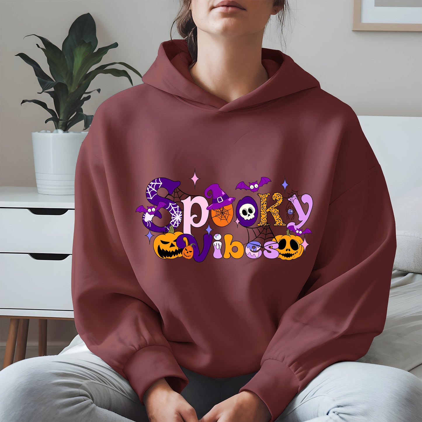 Spooky Vibes Halloween Sweatshirt