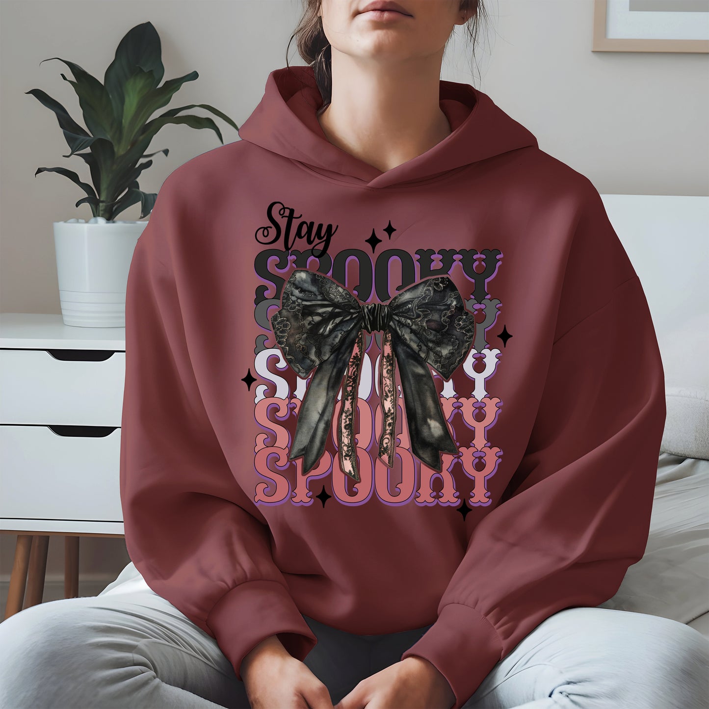 Gothic Spooky Bow Halloween Shirt