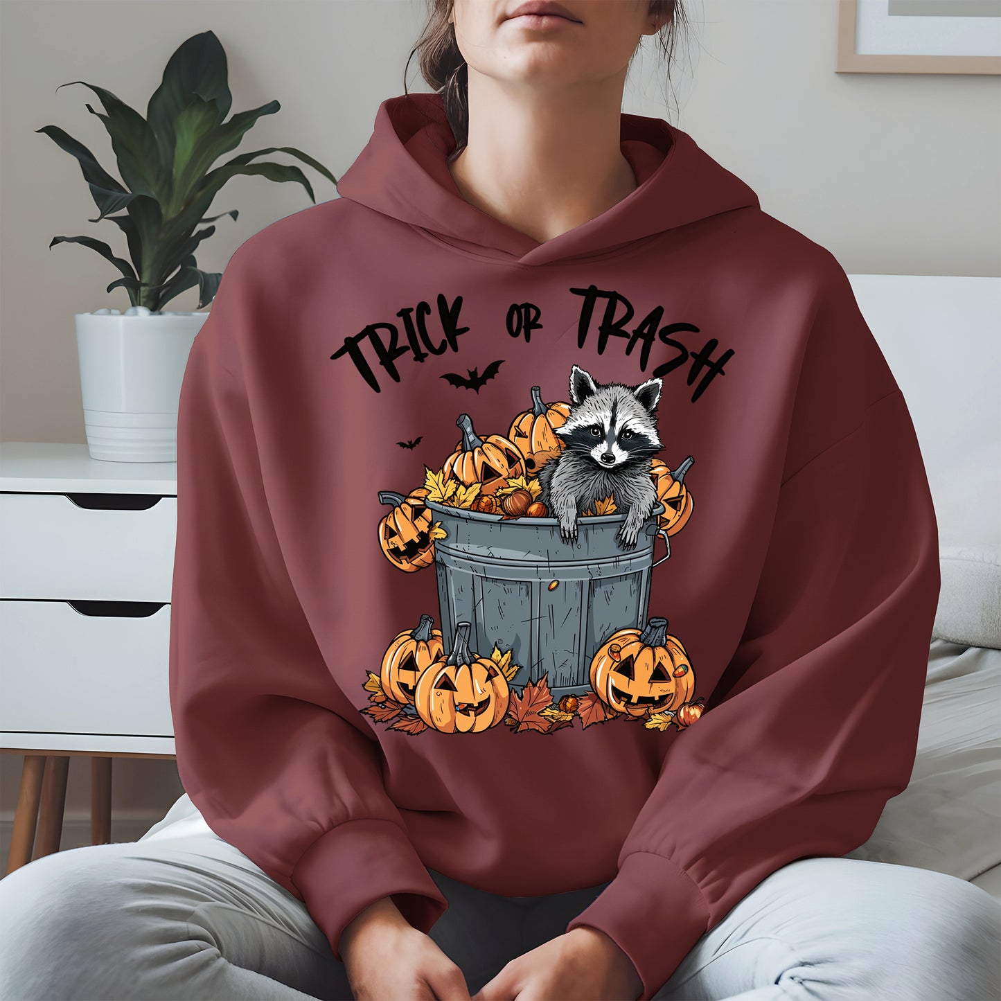 Trick or Trash Raccoon Halloween Shirt