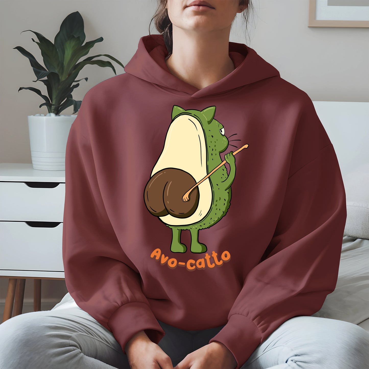 Avo-catto Shirt Hoodie Sweatshirt
