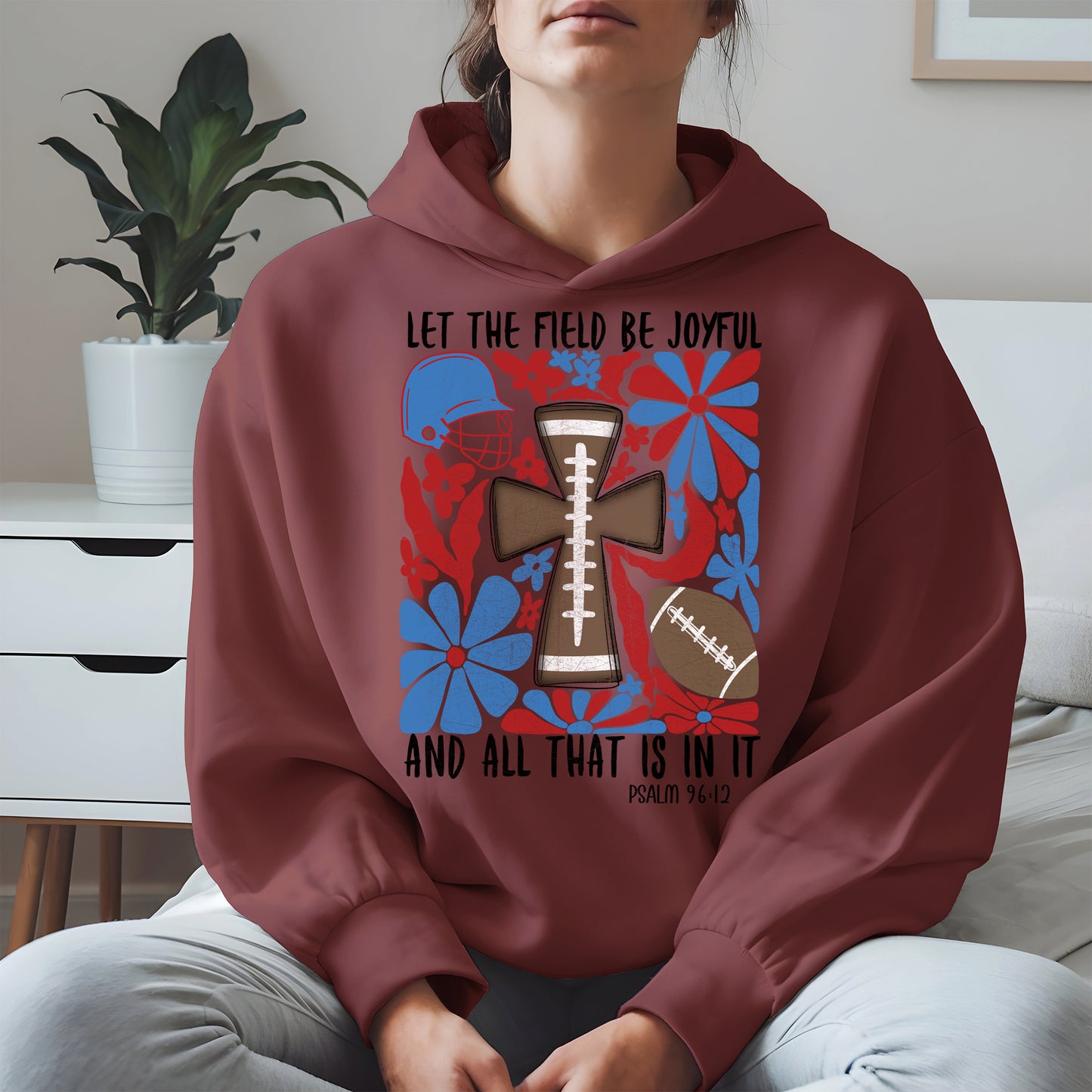 Faith Football Shirt Sport Tee Hoodie Sweatshirt Gift for Fans