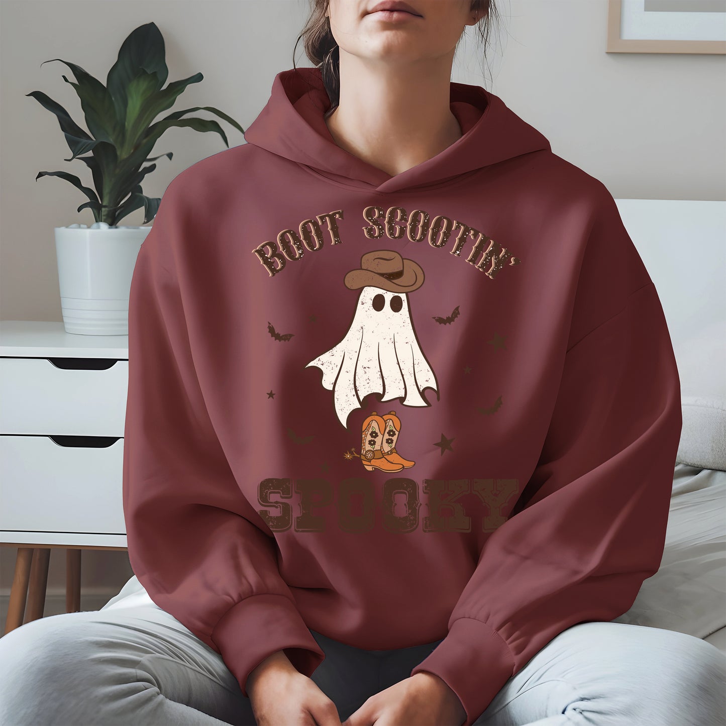 Boot Scootin Spooky Ghost Tee