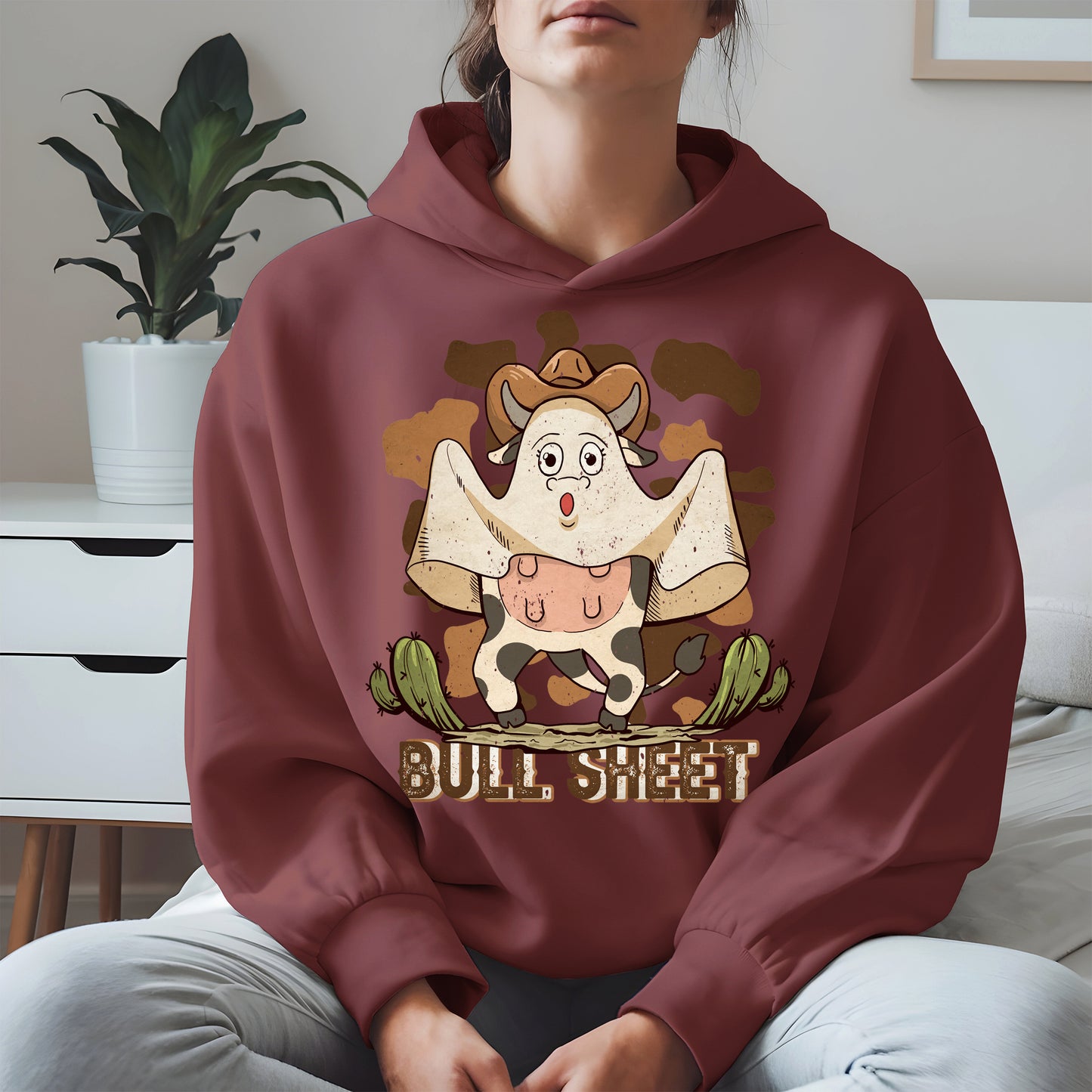 Bull Sheet Funny Ghost Cow Tee
