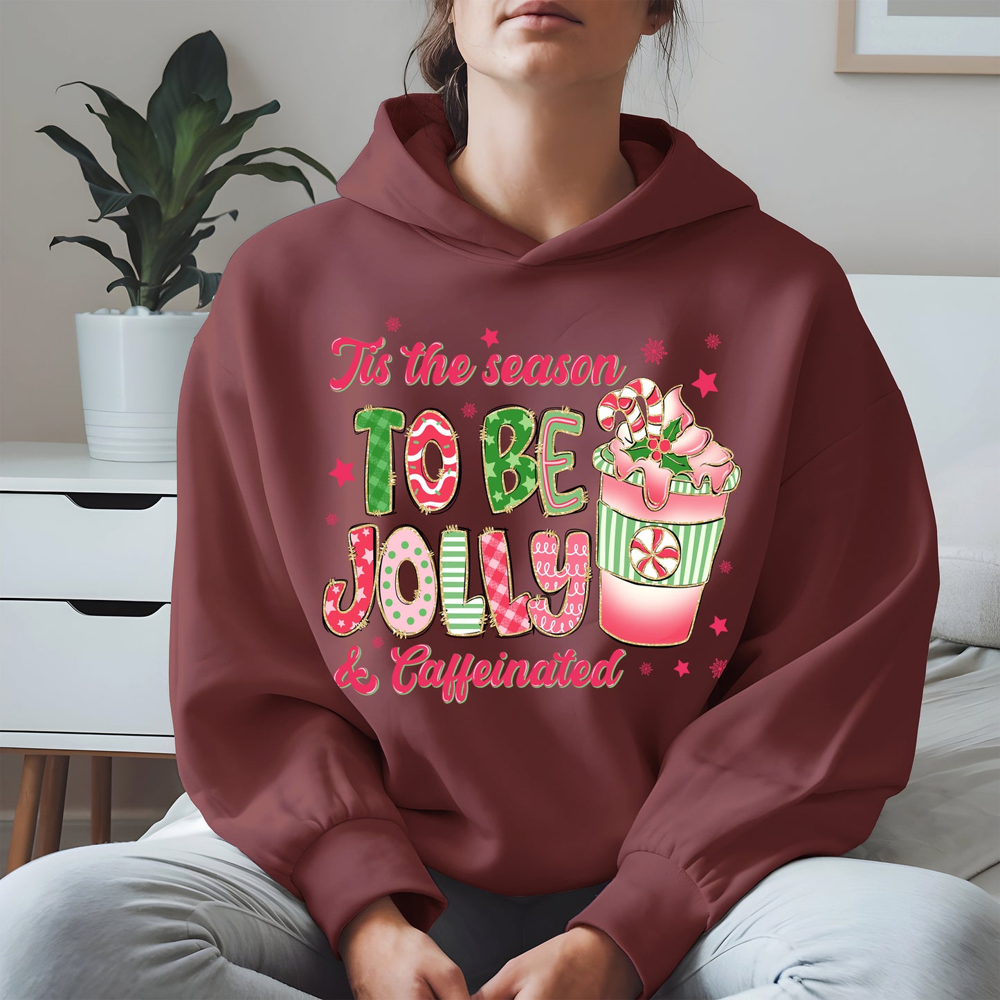 Tis the Season to Be Jolly and Caffeinated Shirt