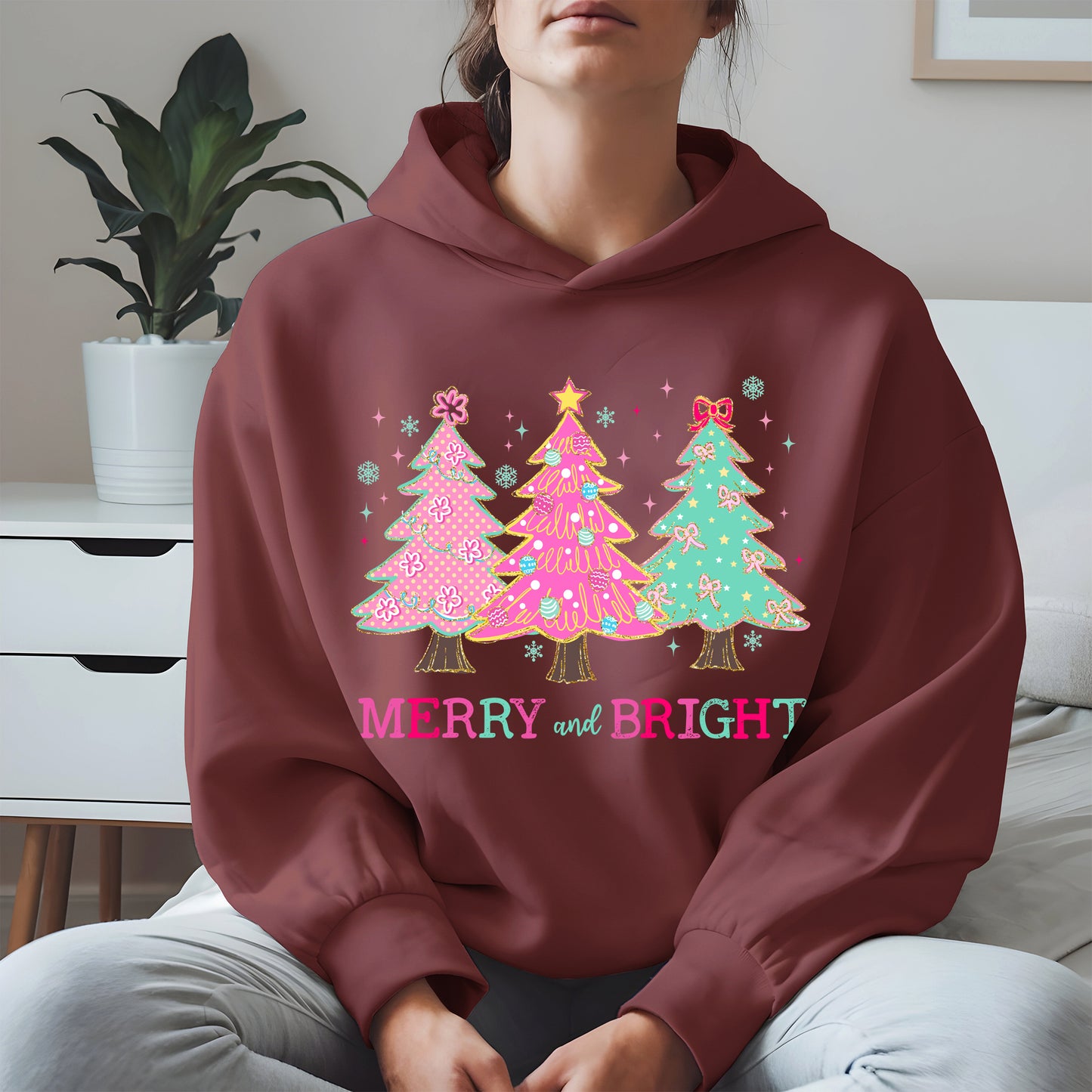 Merry and Bright Christmas Tree Shirt