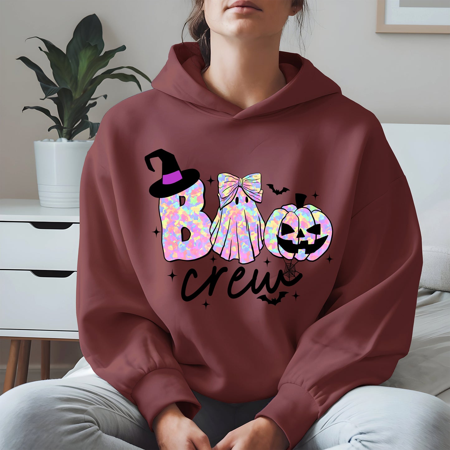 Boo Crew halloween shirt and hoodie
