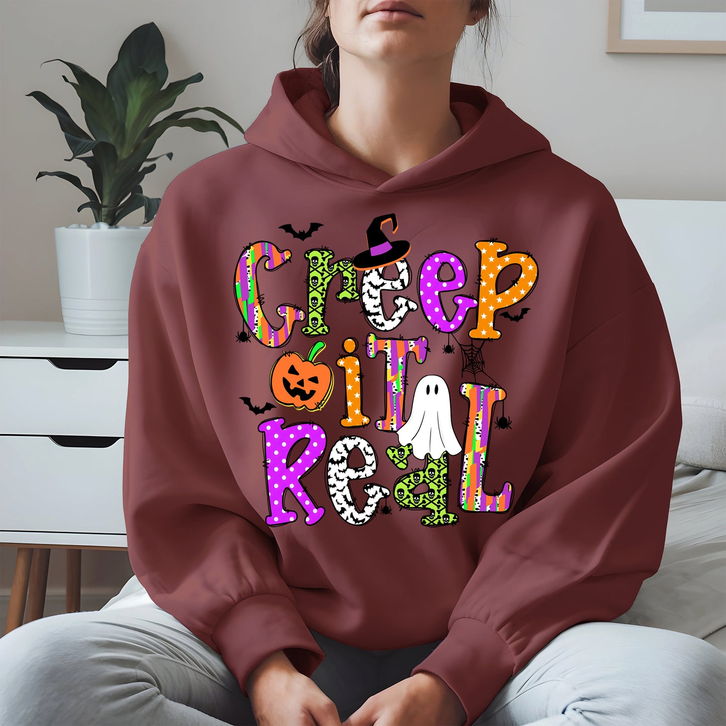 Creep It Real Doodle halloween shirt