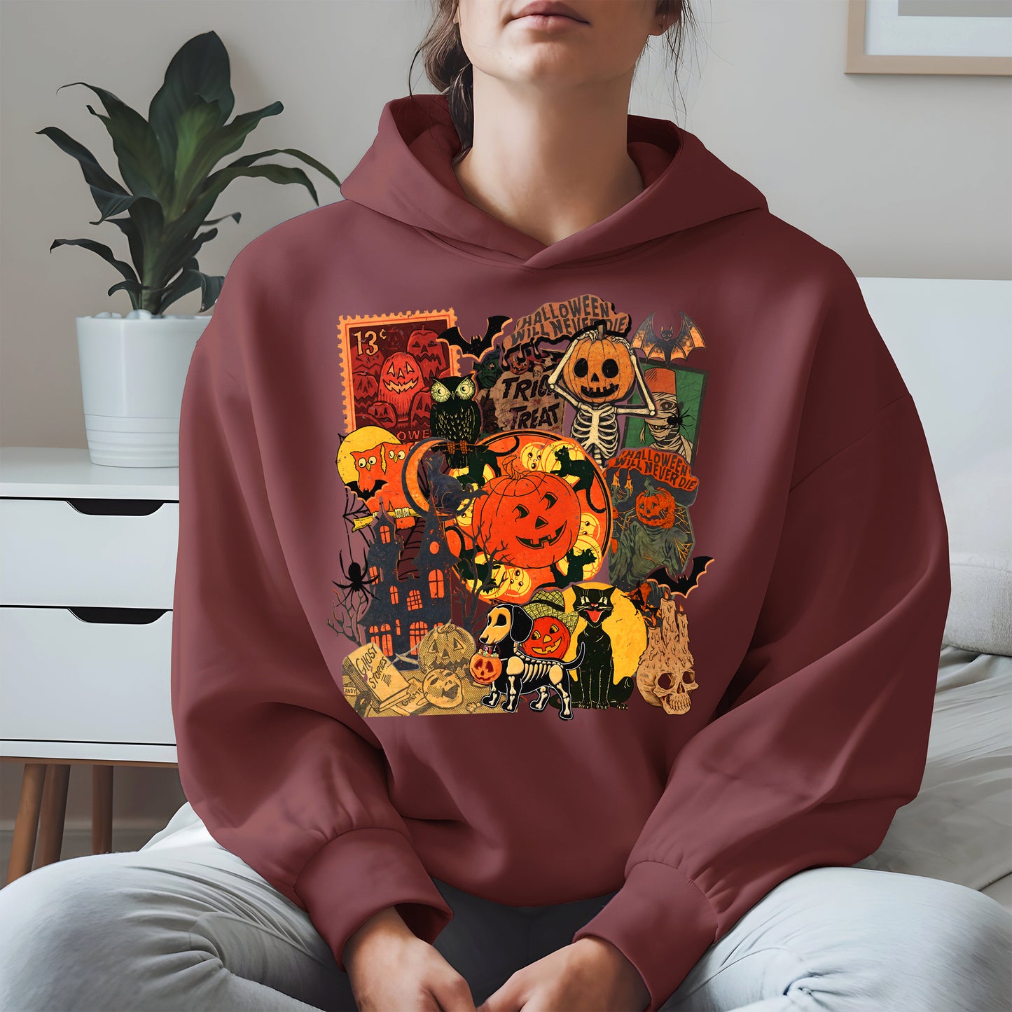 Collage Halloween shirt and hoodie