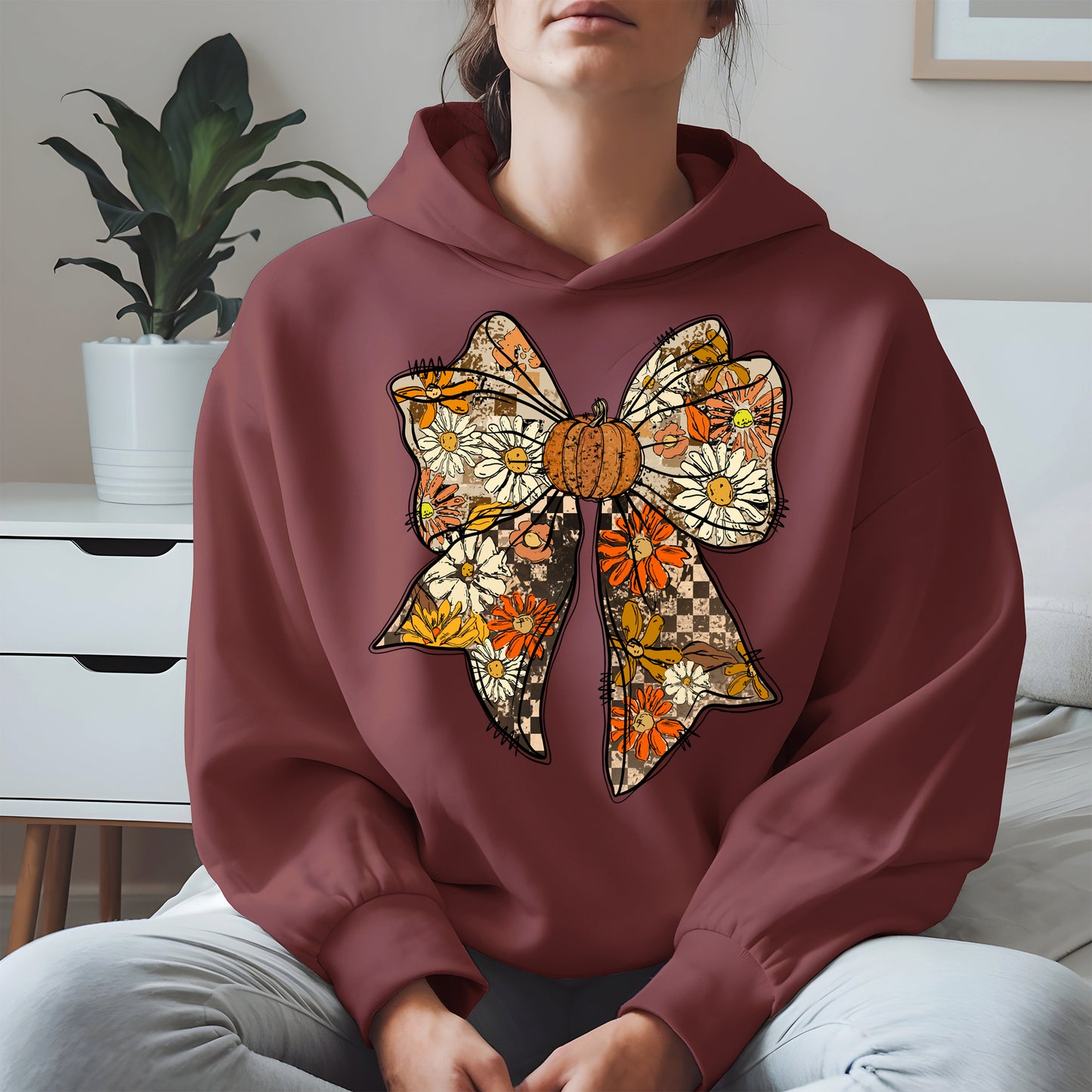 Floral Halloween Coquette Bow shirt