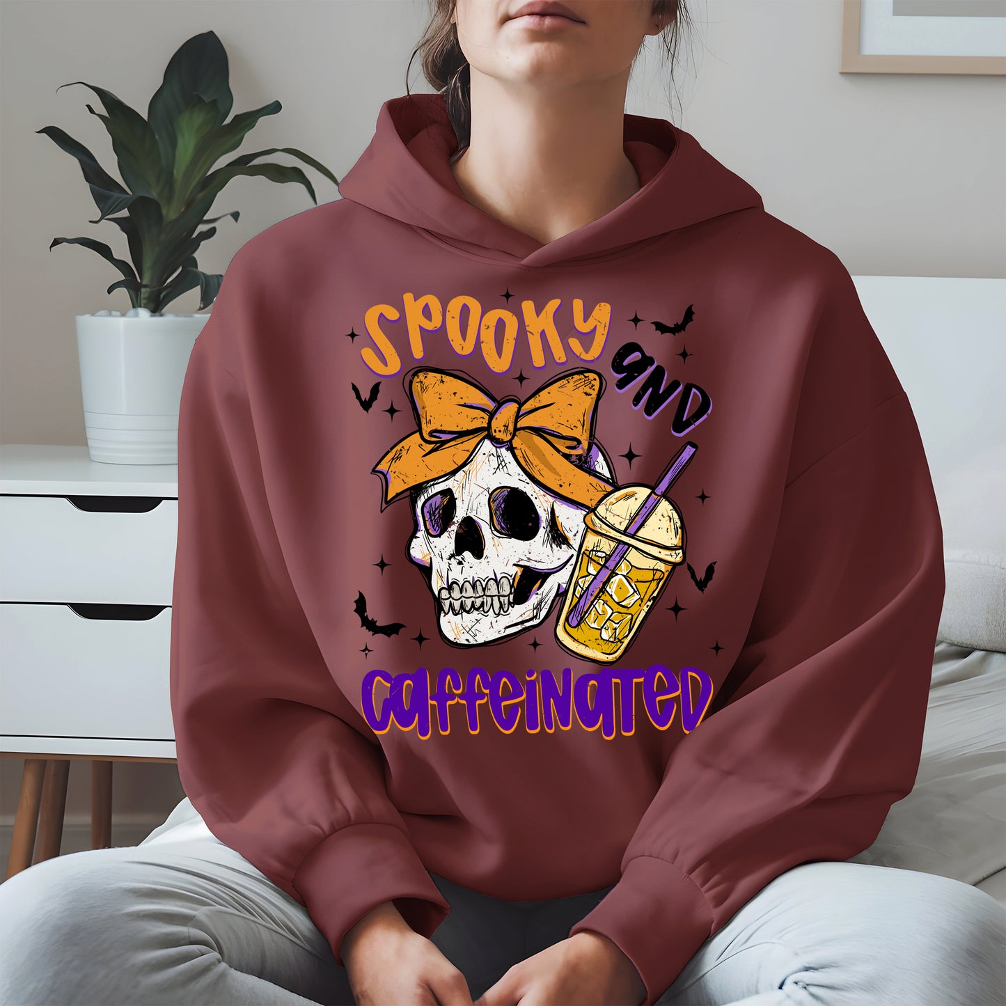 Spooky and Caffeinated halloween shirt