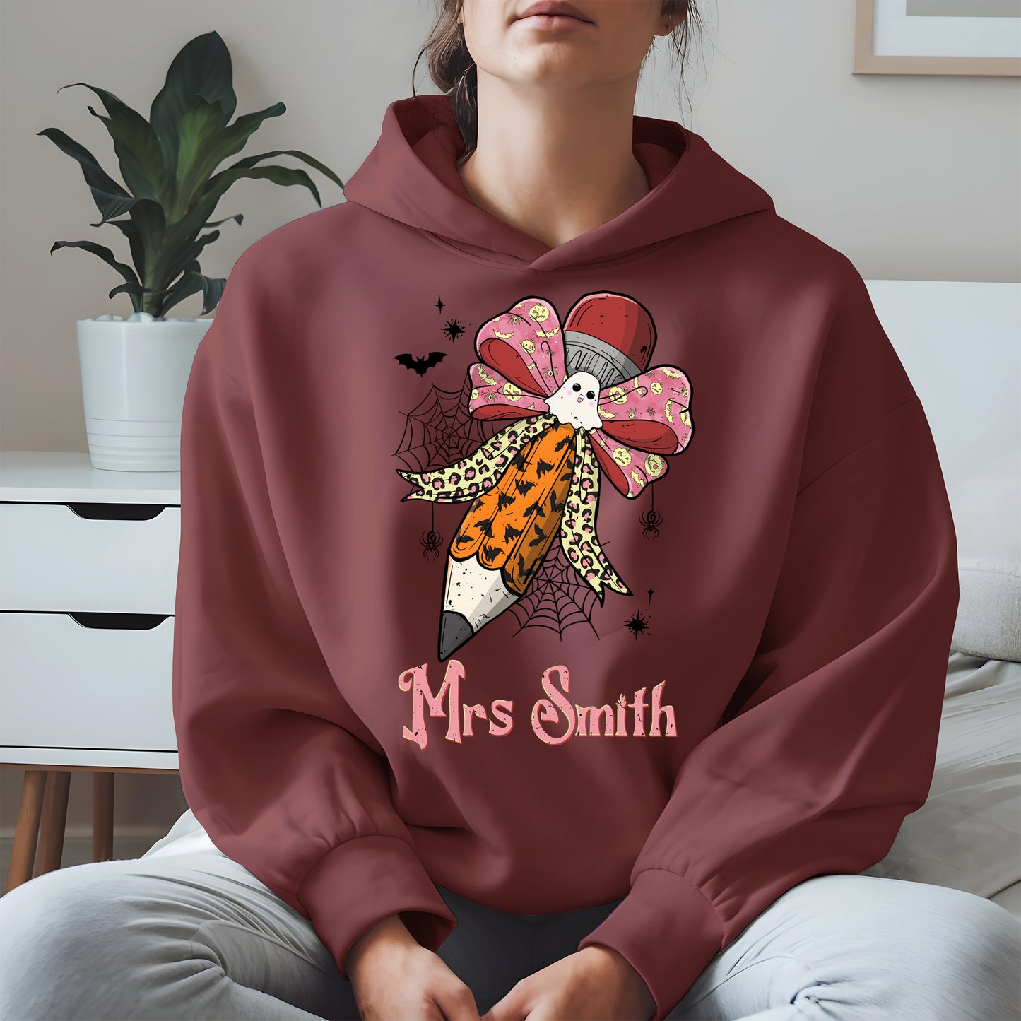 Teacher Pencil Bow Halloween shirt