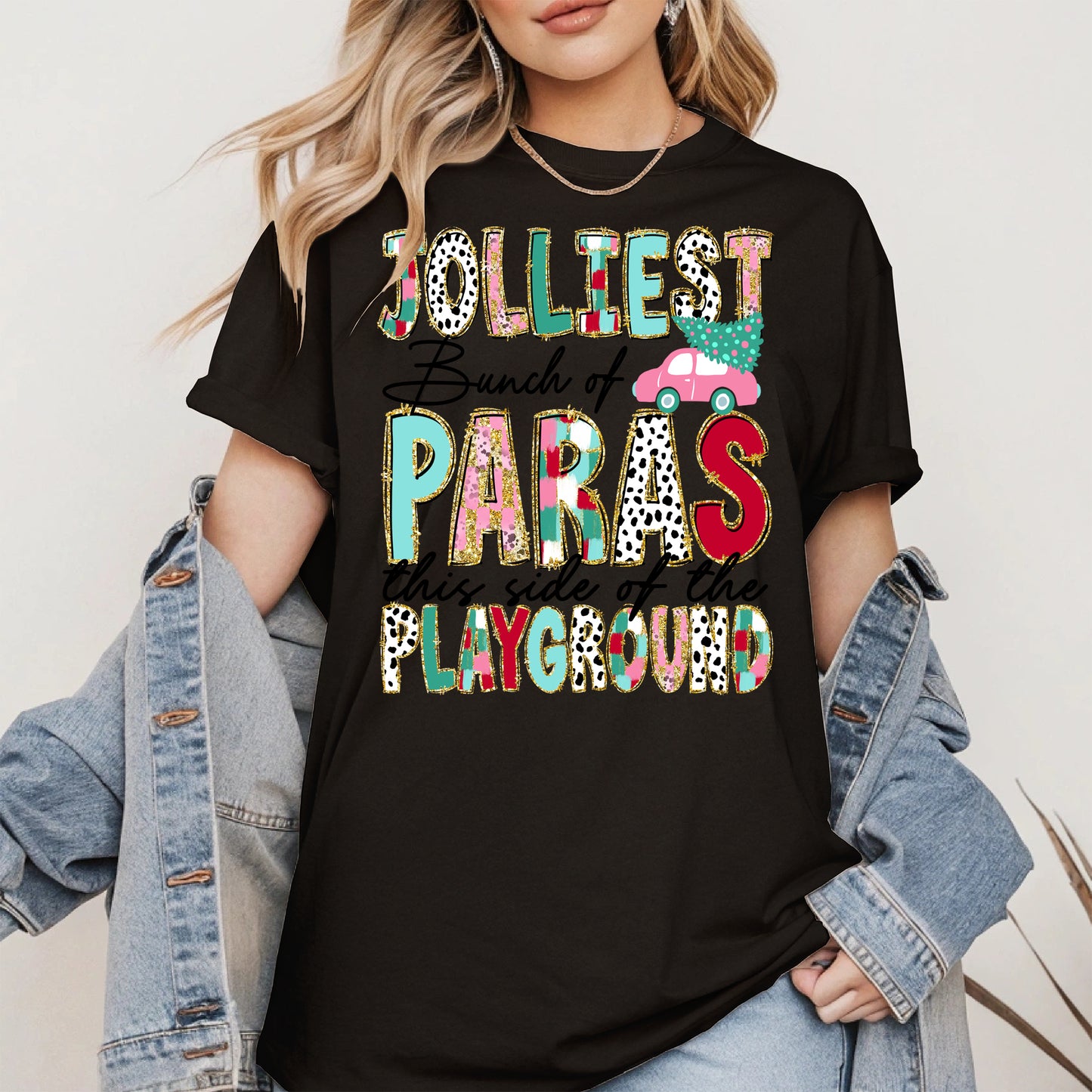 Jolliest Bunch of Teachers Christmas Shirt