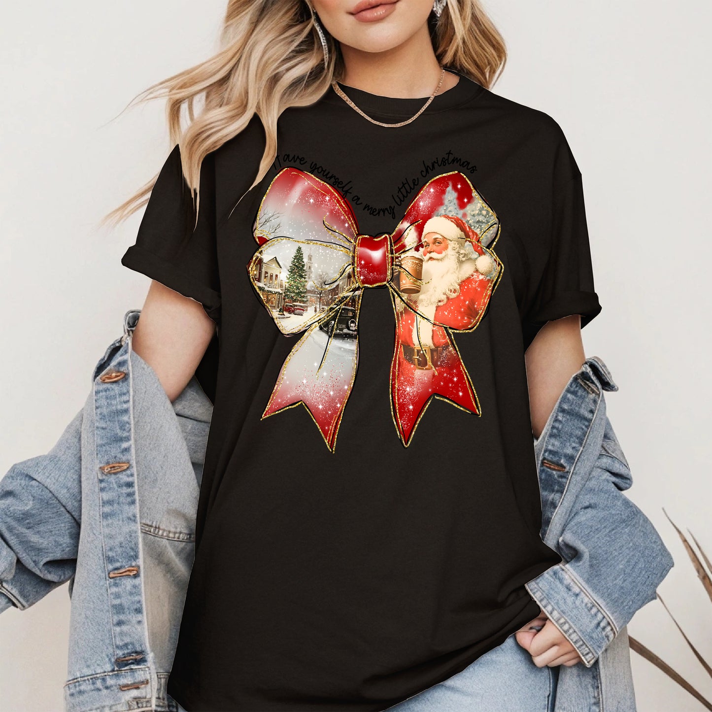 Small Town Christmas Santa Holiday Shirt