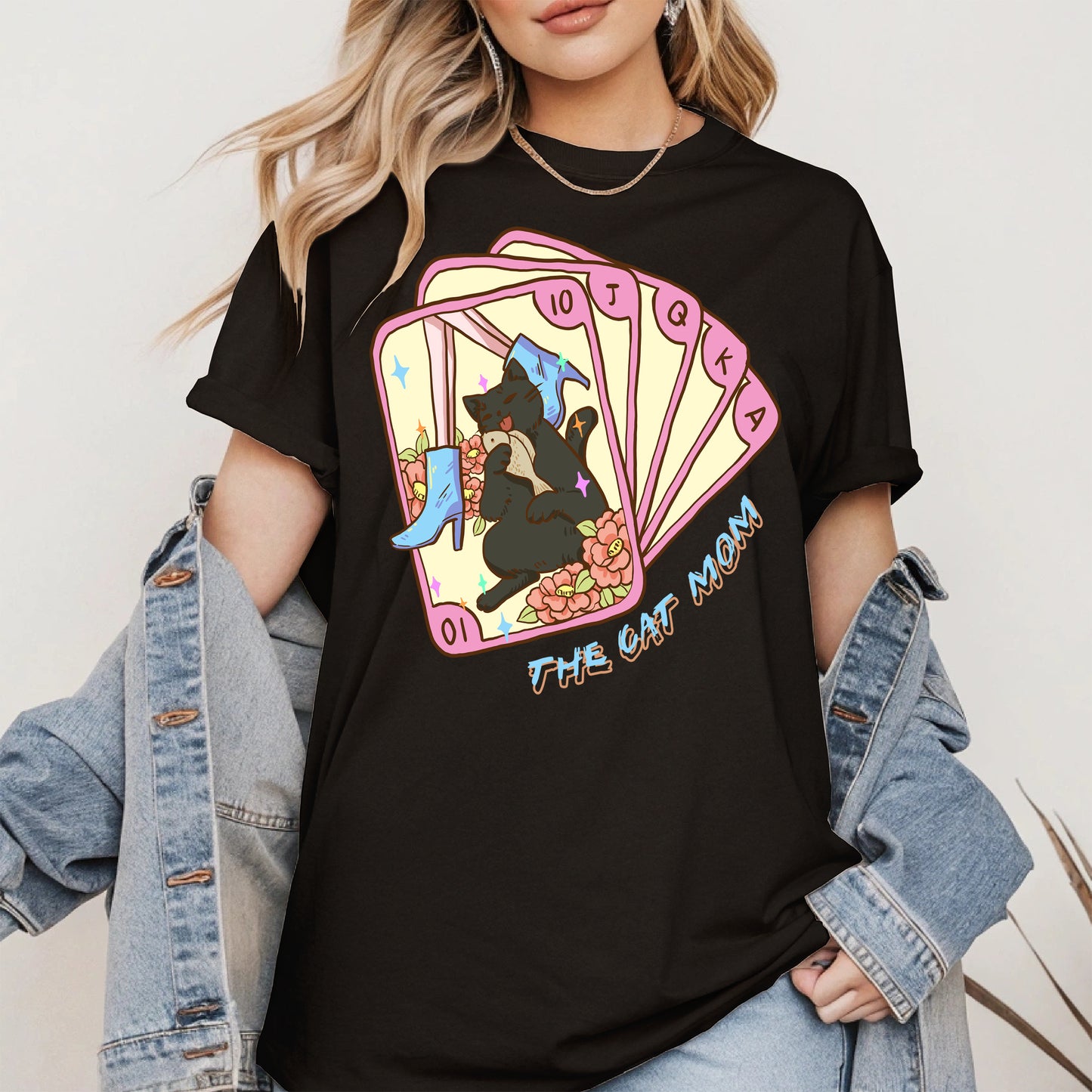 The Cat Mom Tarot Card Tee