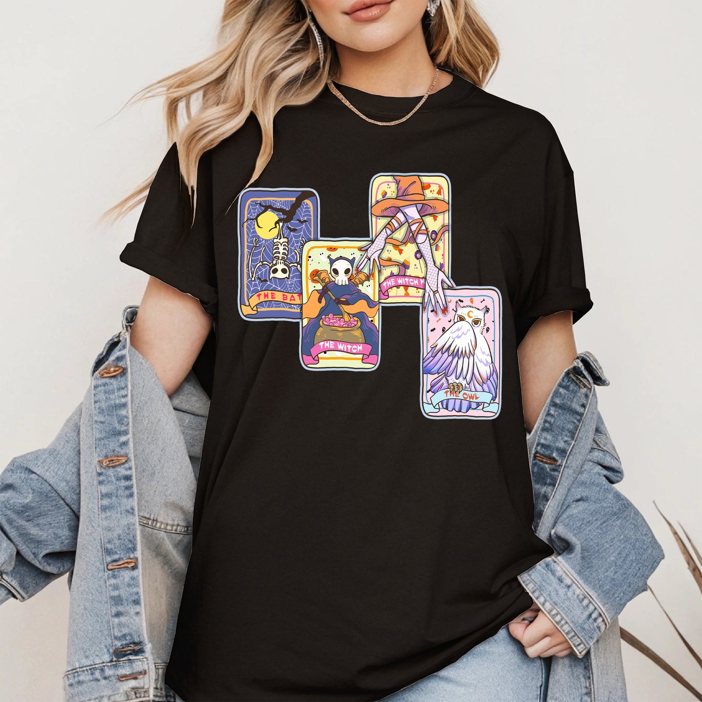 Halloween Tarot Card Trio Tee
