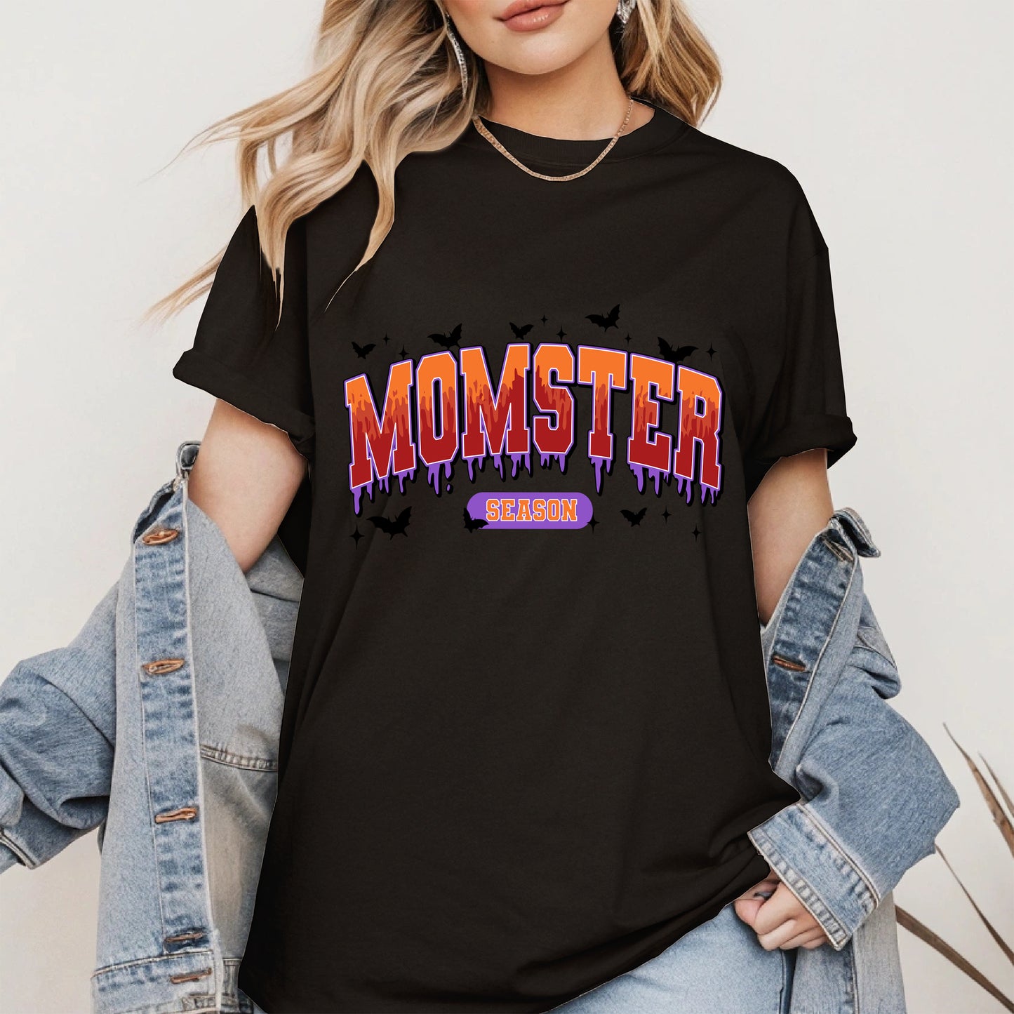 Momster Season Shirt Hoodie Sweatshirt for Halloween Moms