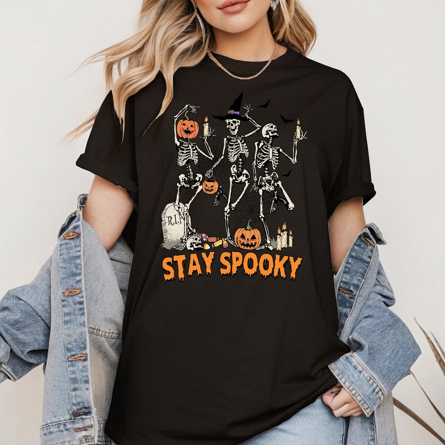 Dancing Skeleton Stay Spooky Shirt