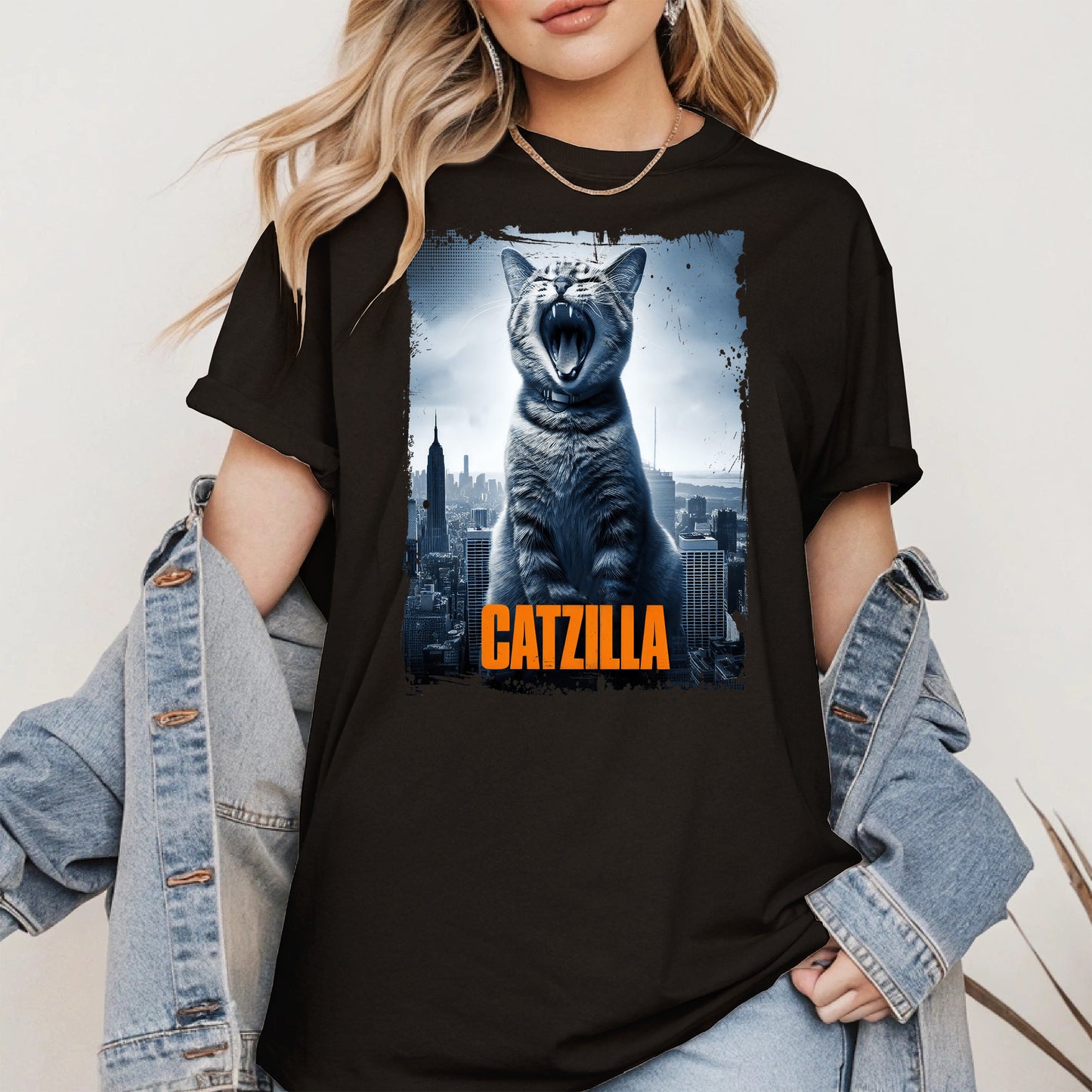 Catzilla Funny Cat Shirt Hoodie Sweatshirt
