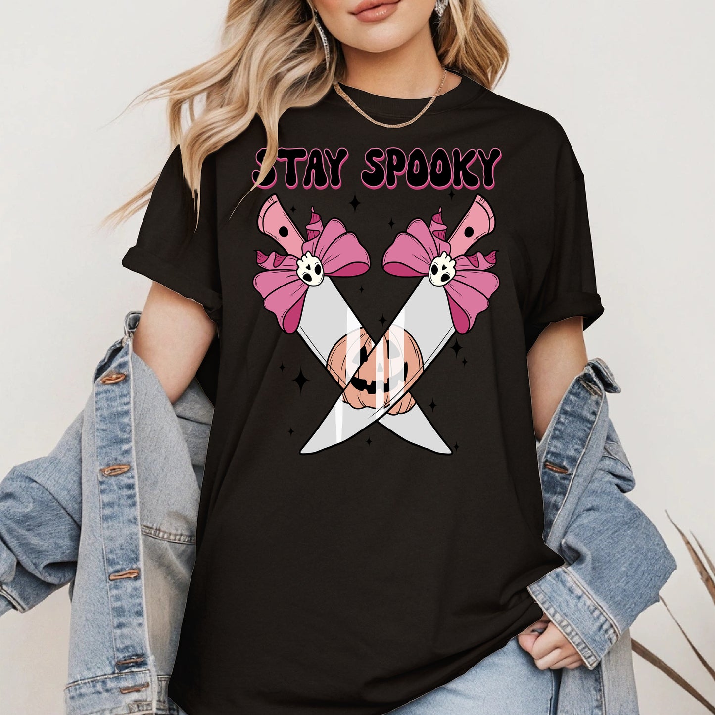 Stay Spooky Knife Halloween Shirt