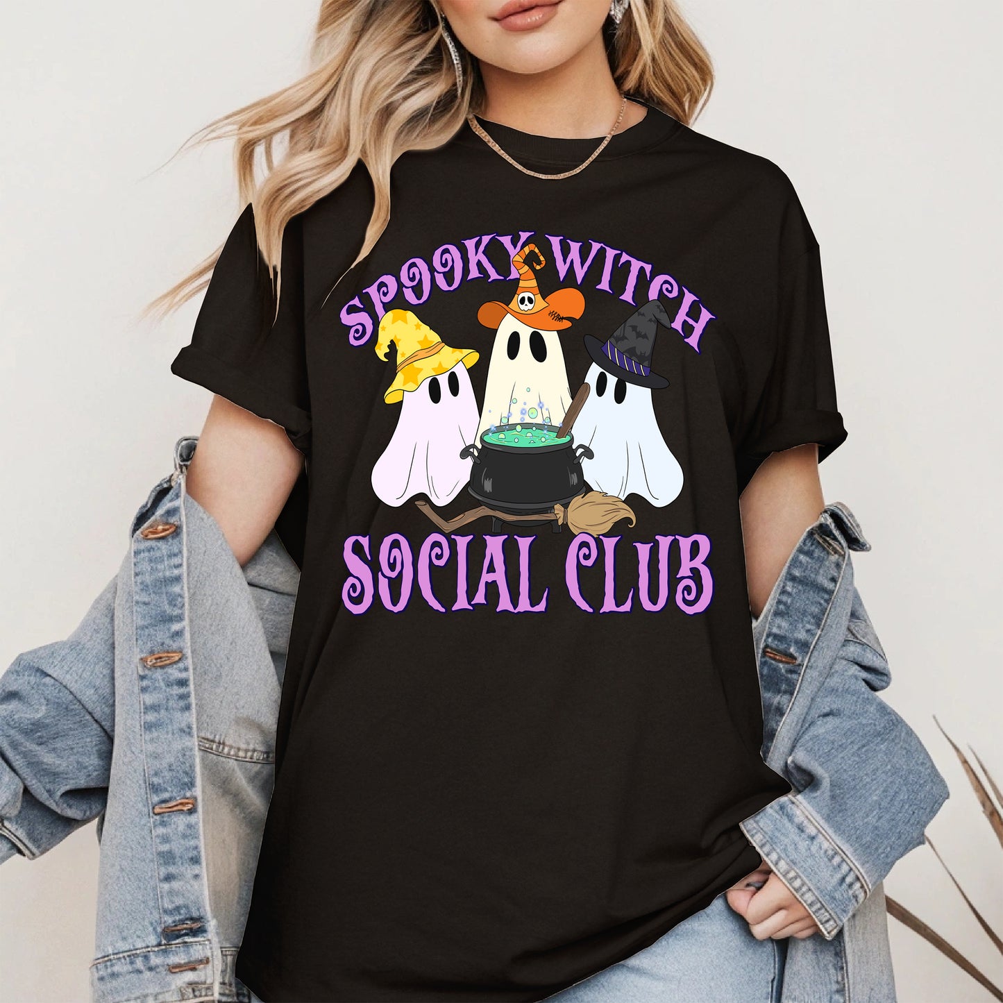 Spooky Witch Social Club Halloween Shirt