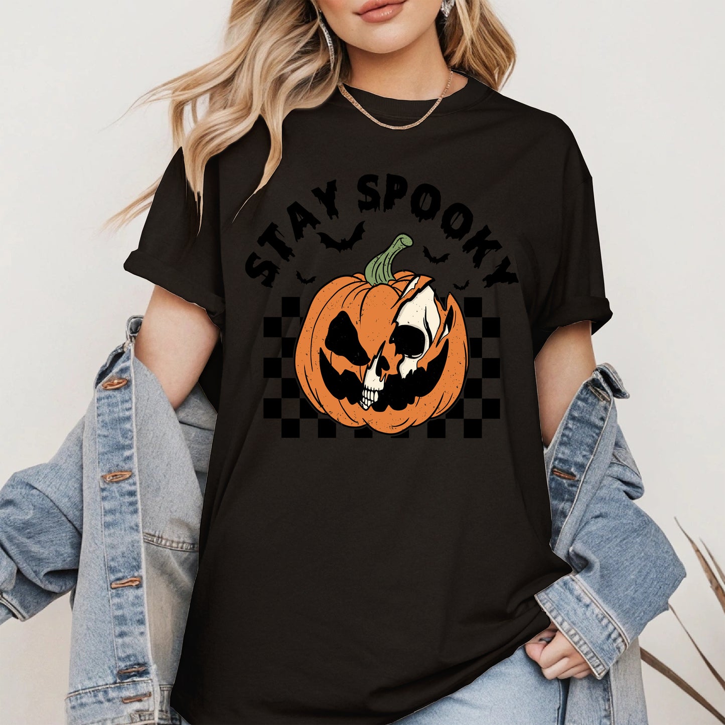 Creepy Skull Pumpkin Halloween Shirt