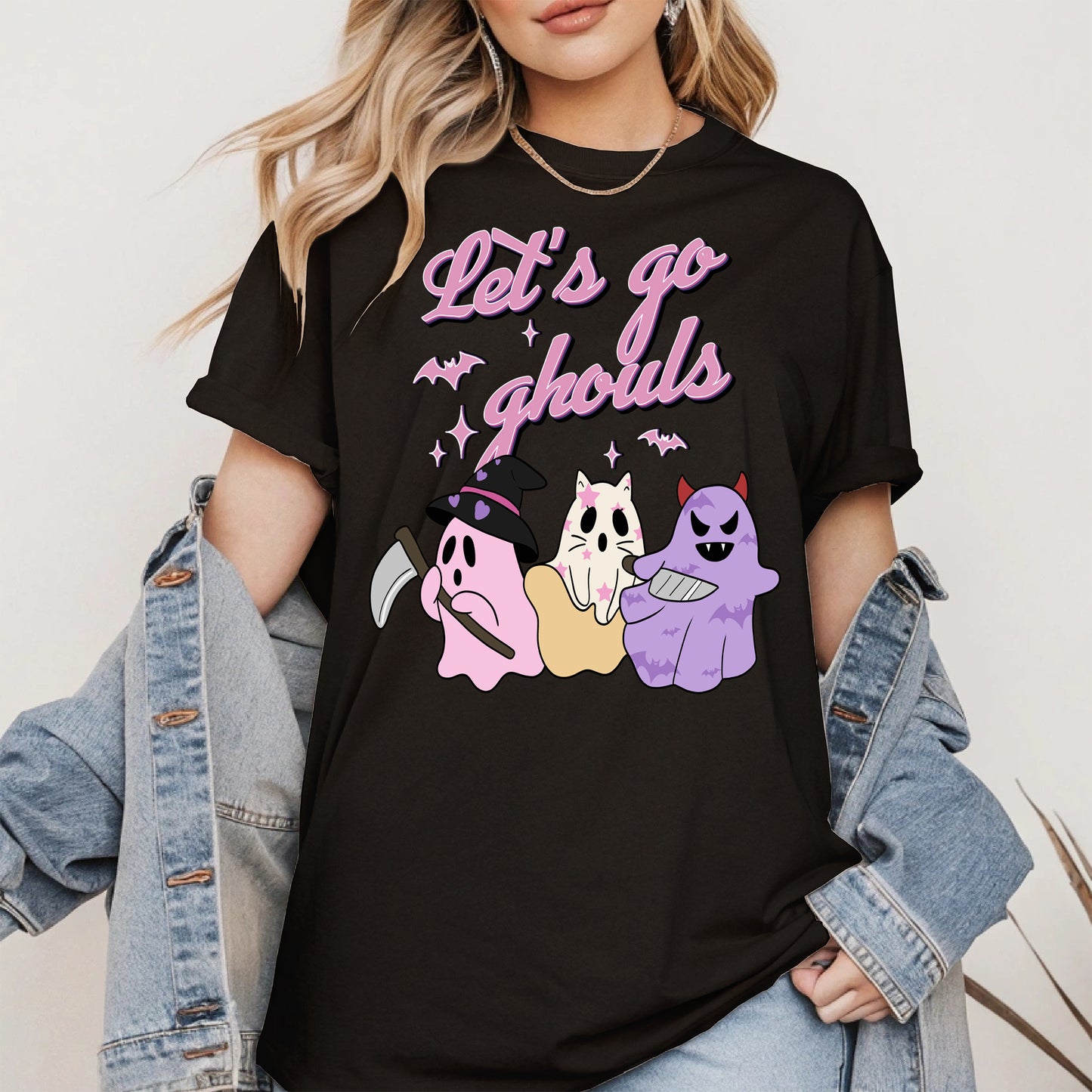 Let’s Go Ghouls Shirt Cute Halloween Ghost
