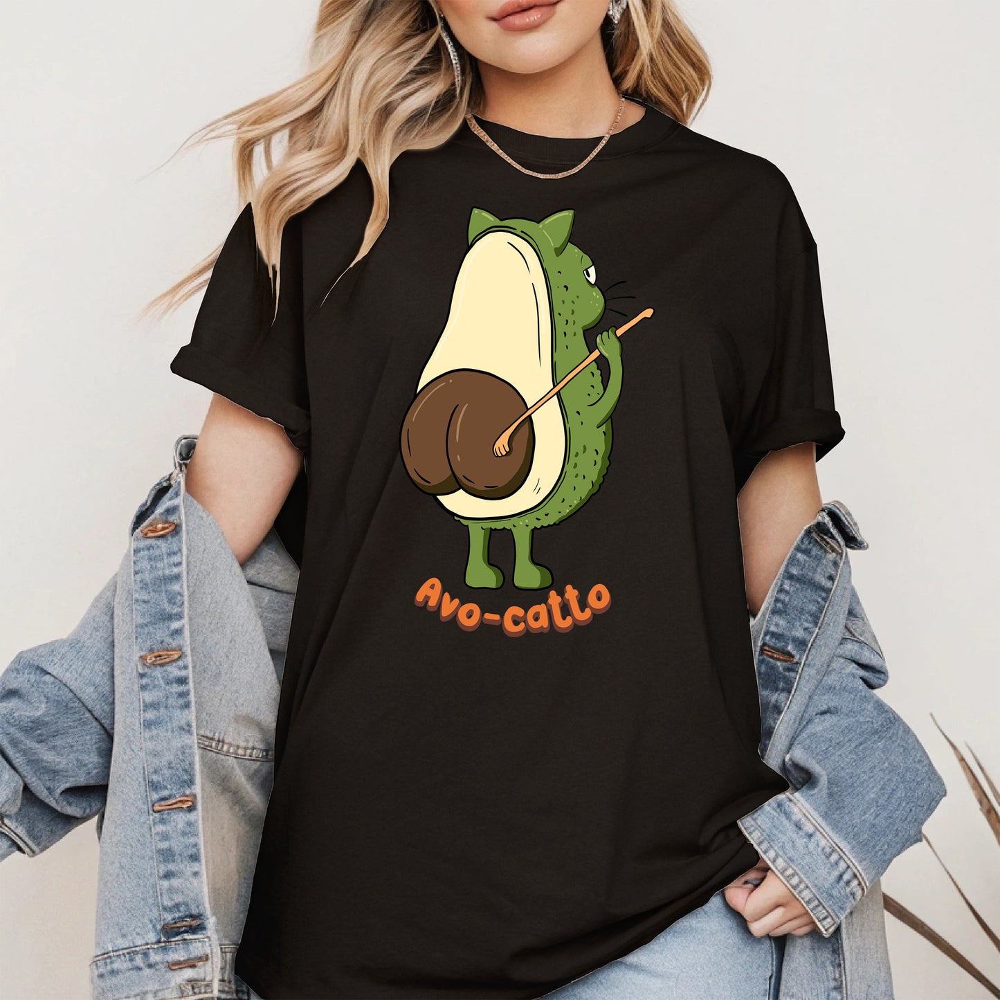 Avo-catto Shirt Hoodie Sweatshirt
