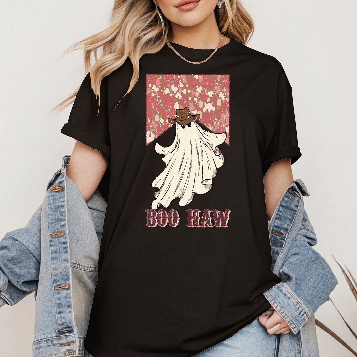 Boo Haw Western Ghost Cowgirl Tee
