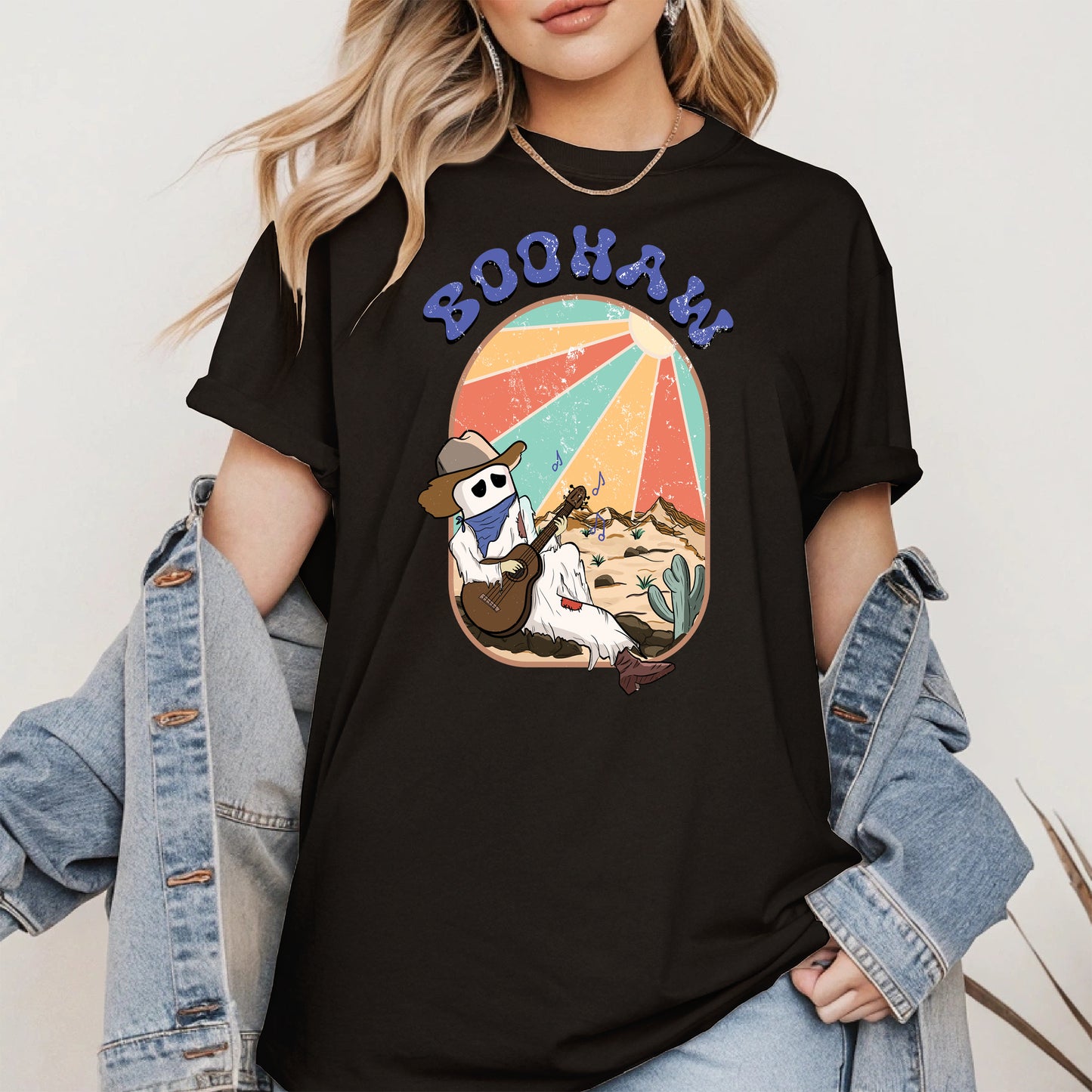 Boohaw Singing Ghost Western Tee