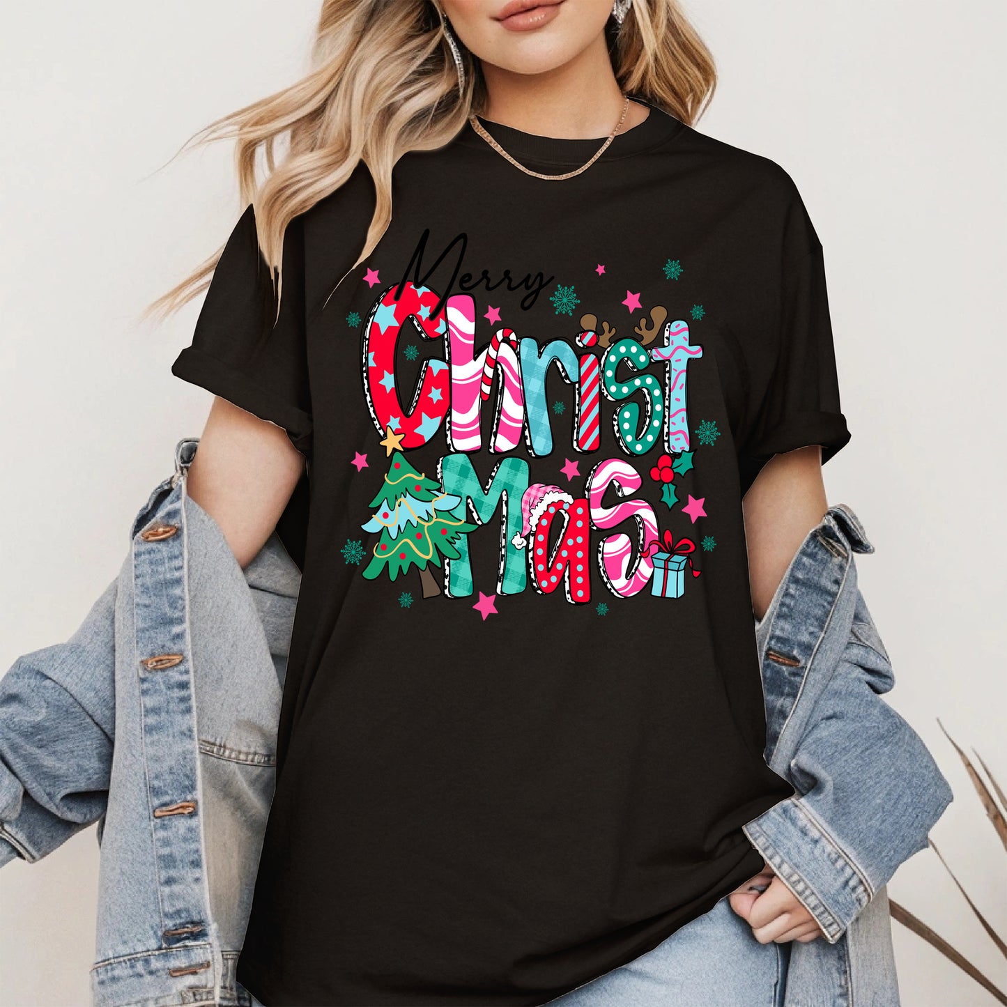 Colorful Christmas Holiday Shirt